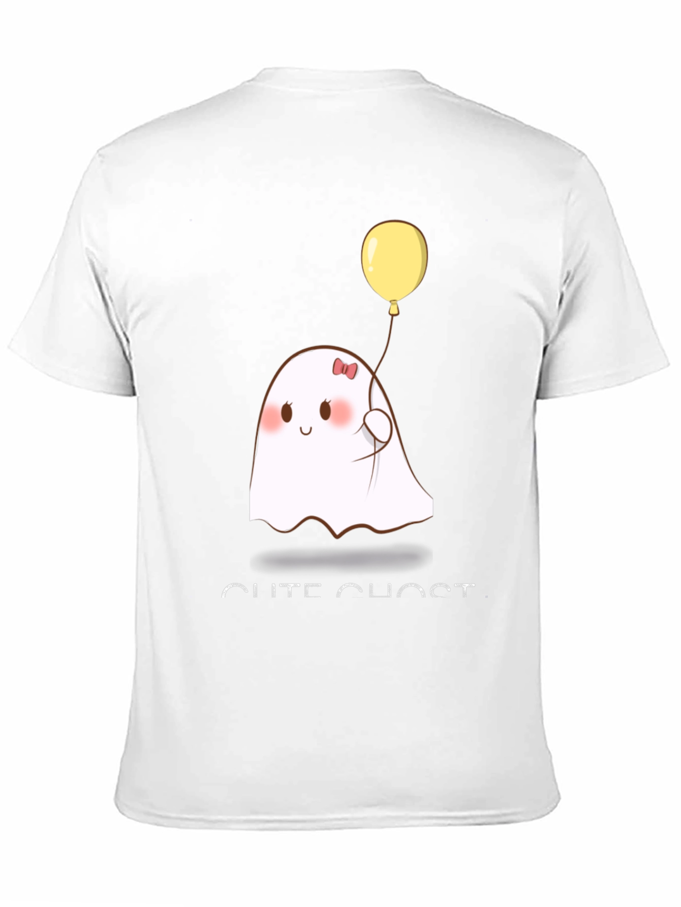 Cute Ghost T-Shirt - Black Cotton Blend