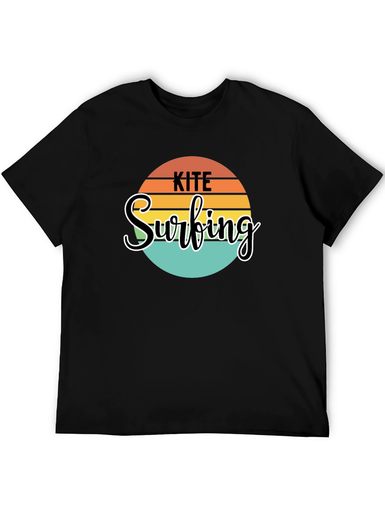 Kite Surfing Graphic Tee - Retro Style
