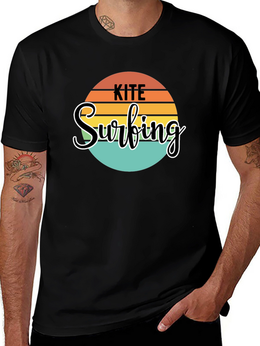Kite Surfing Graphic Tee - Retro Style
