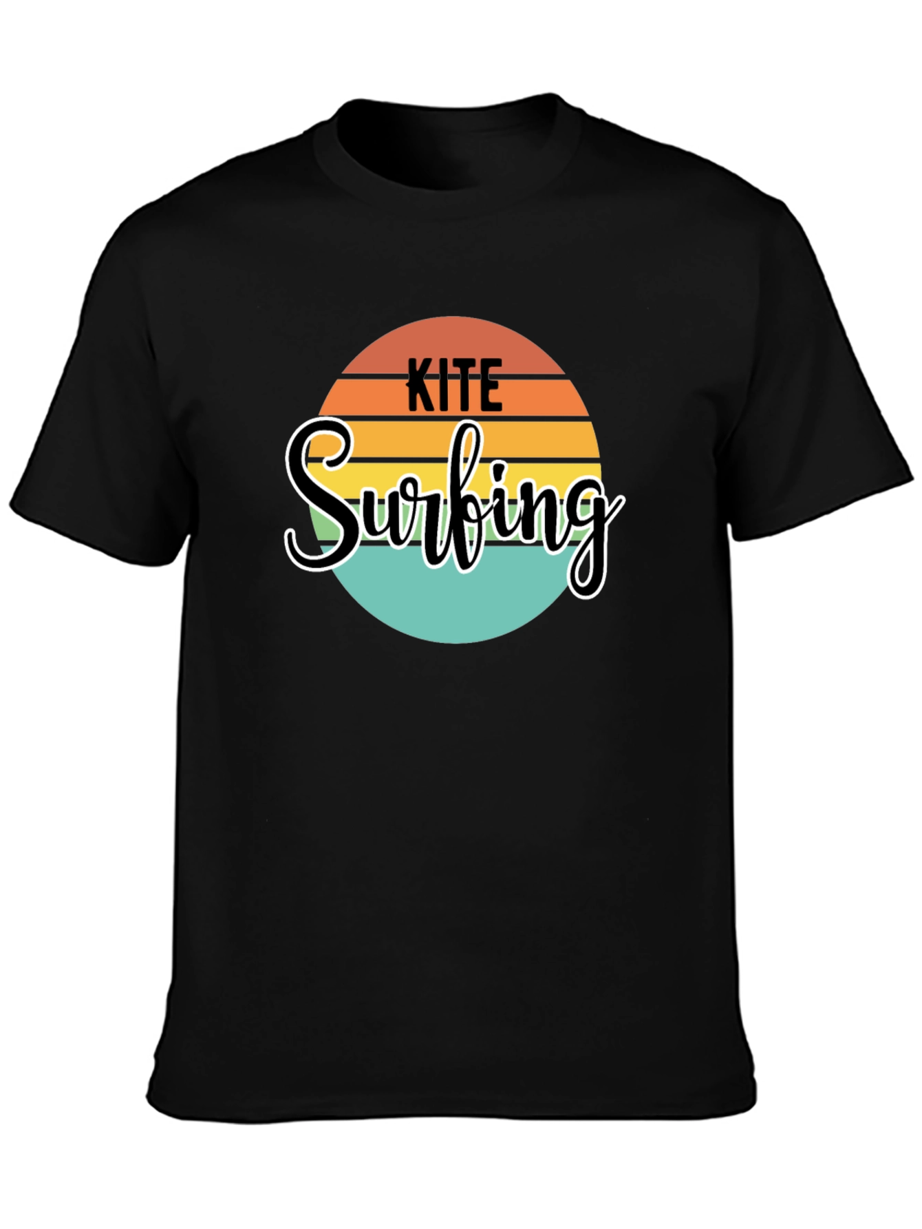Kite Surfing Graphic Tee - Retro Style