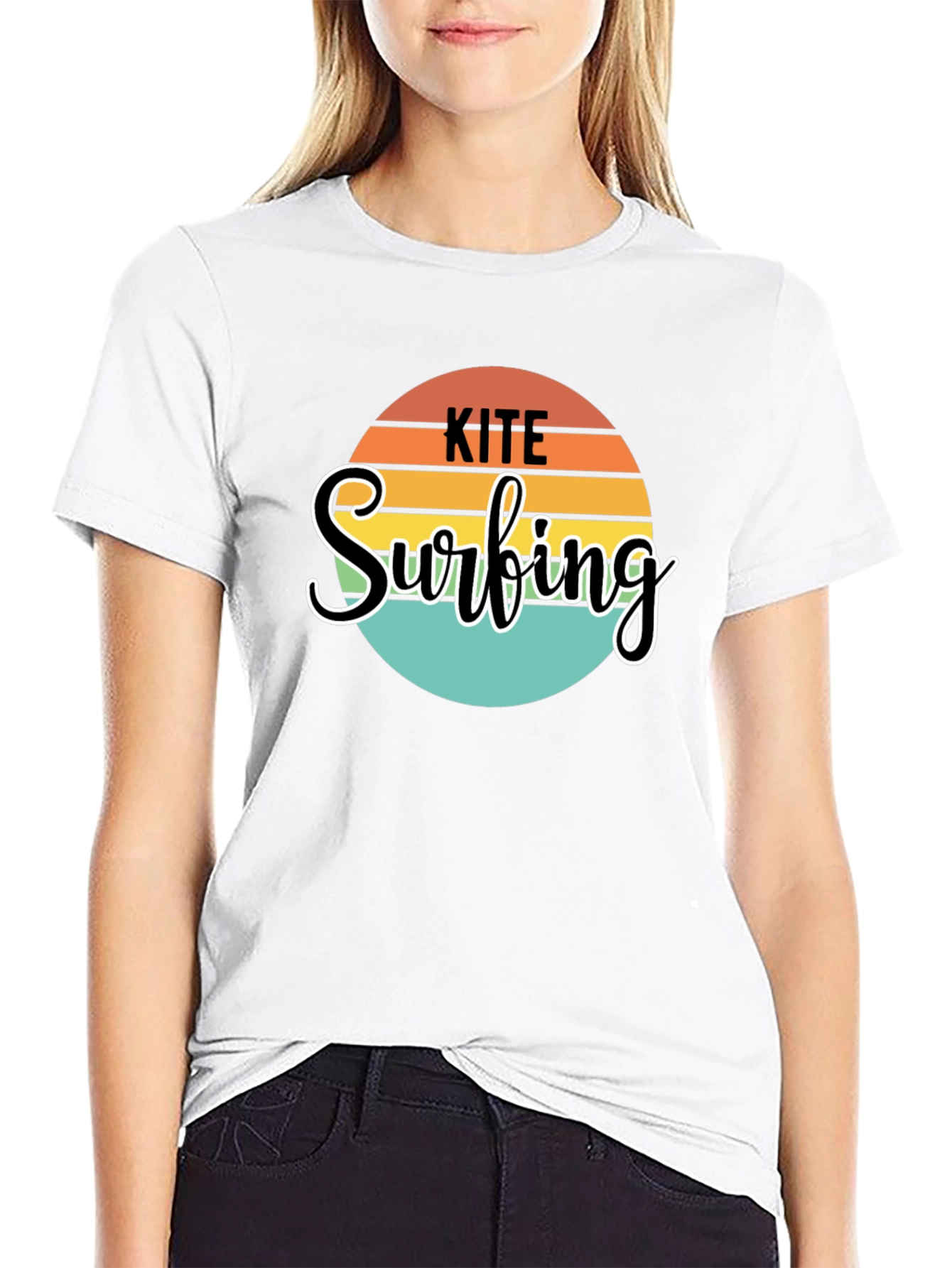 Kite Surfing Graphic Tee - Retro Style