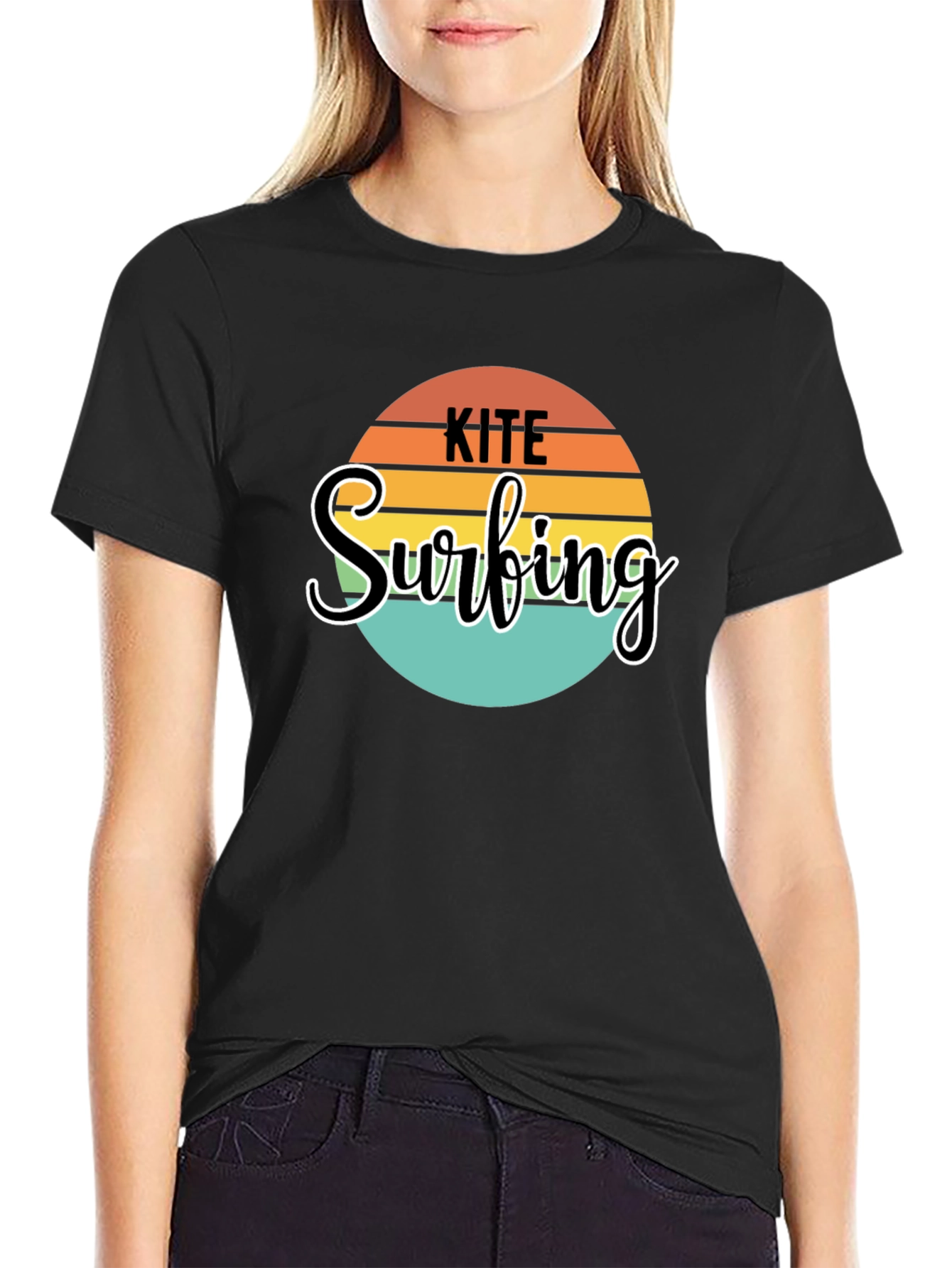 Kite Surfing Graphic Tee - Retro Style
