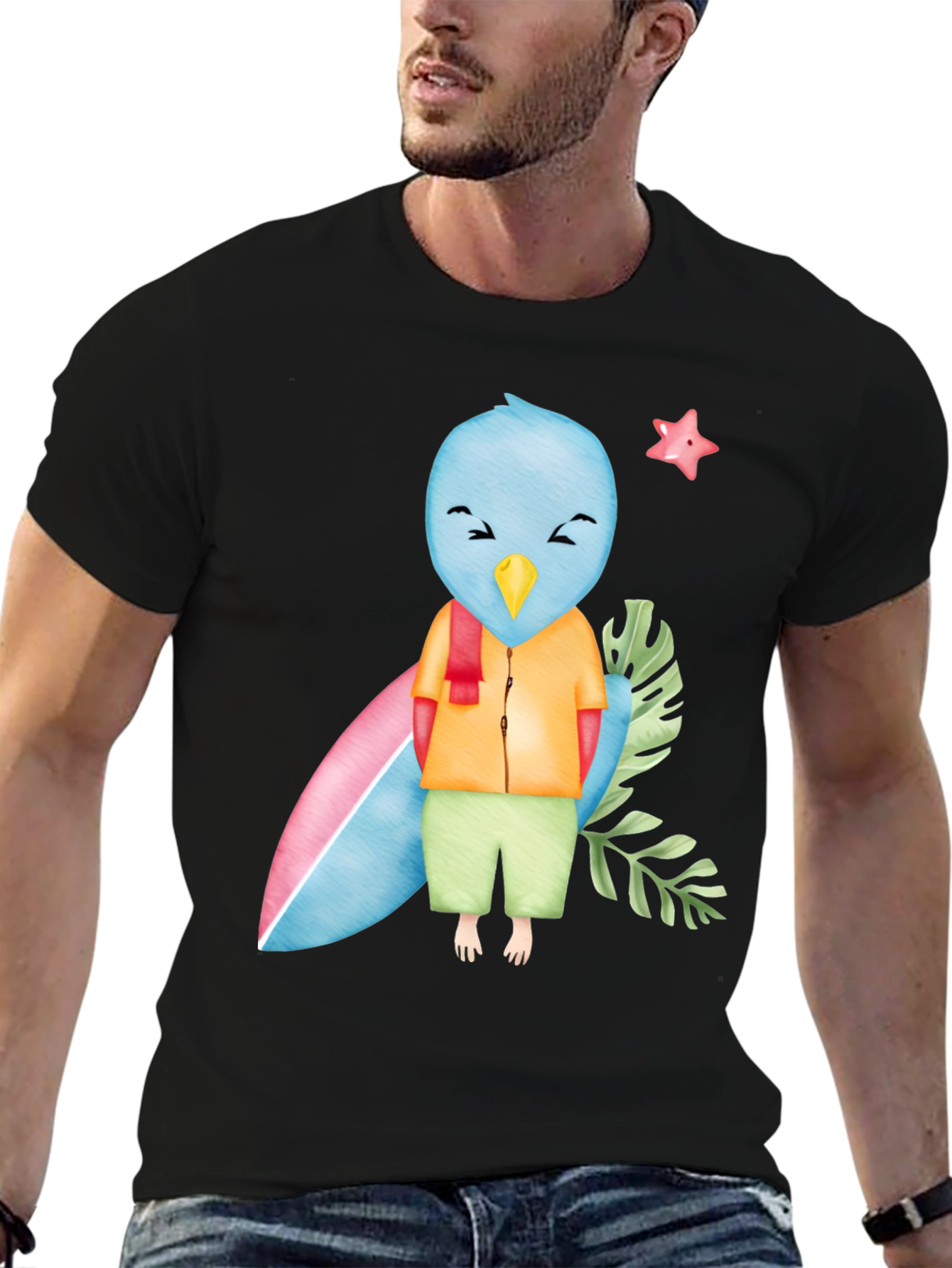Bird Surfer Graphic Tee