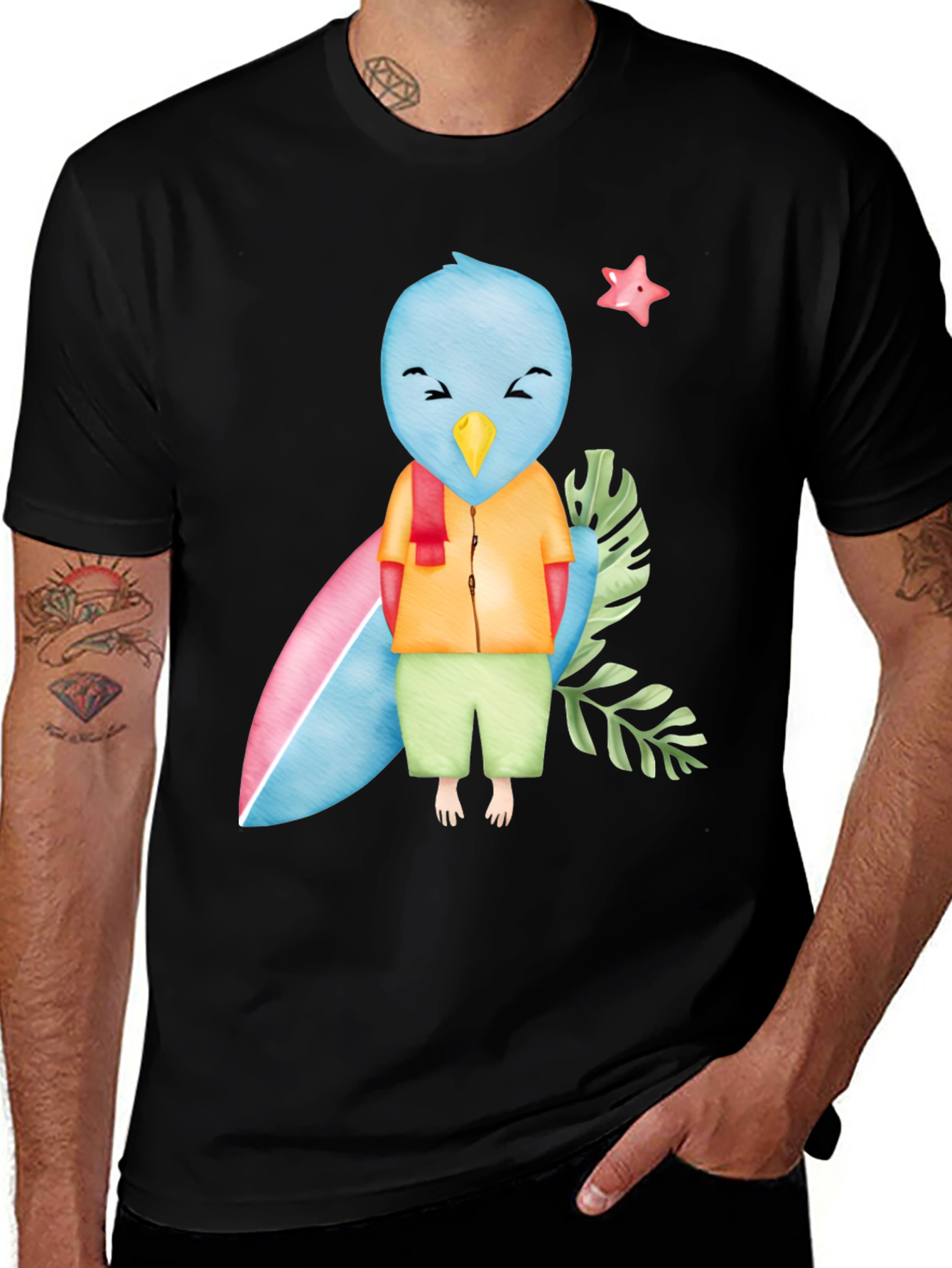Bird Surfer Graphic Tee