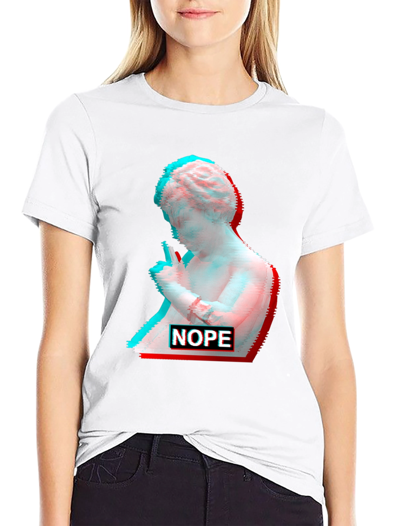 Glitch Art Venus T-Shirt - Nope