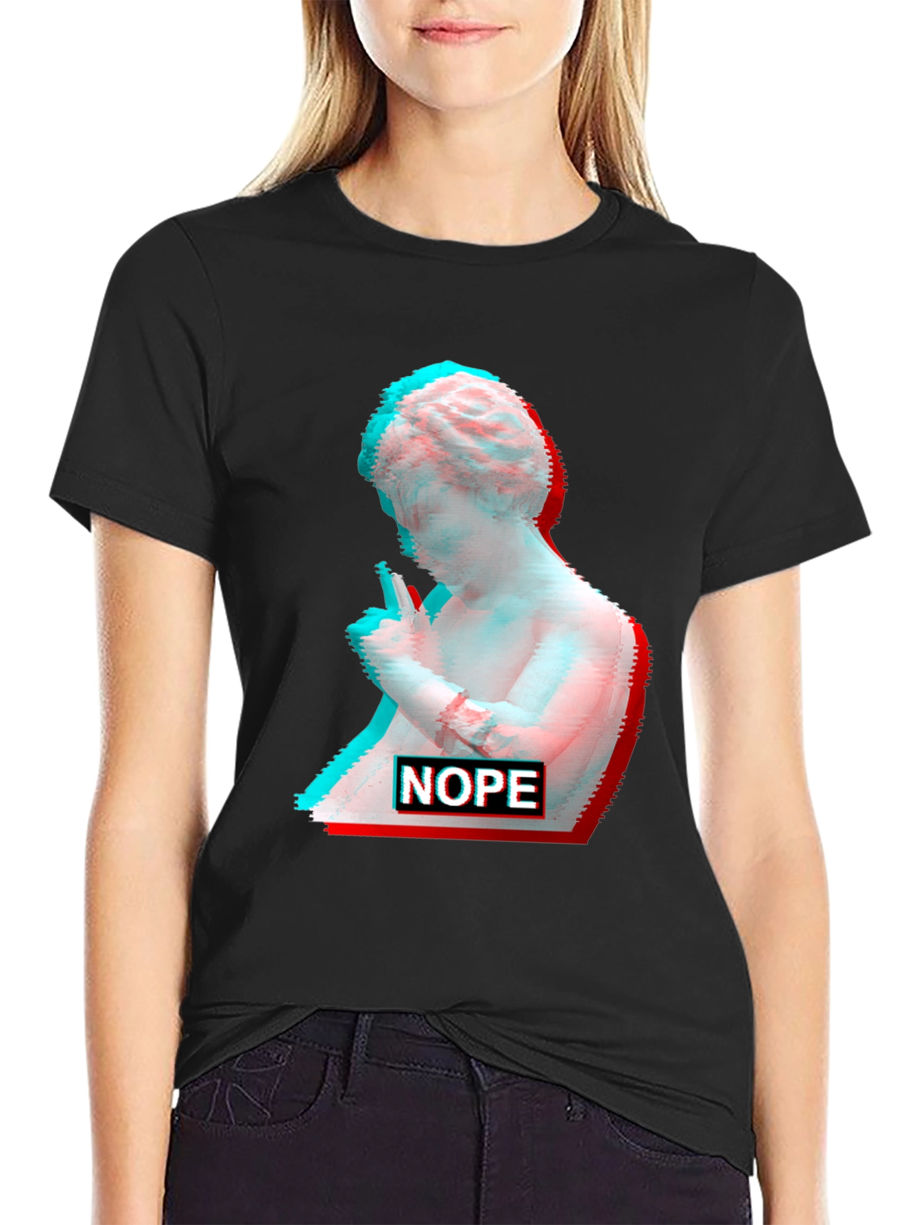 Glitch Art Venus T-Shirt - Nope