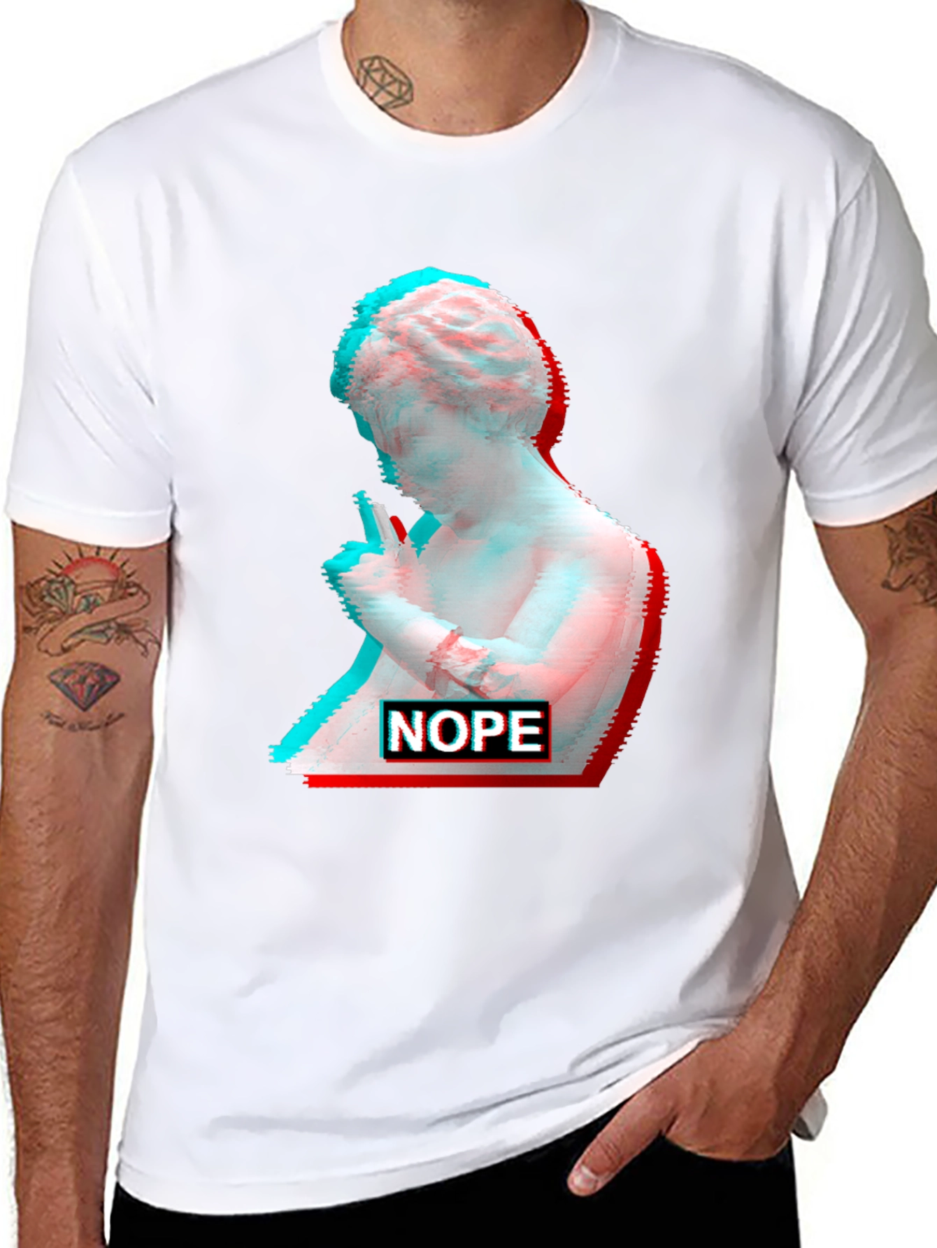 Glitch Art Venus T-Shirt - Nope