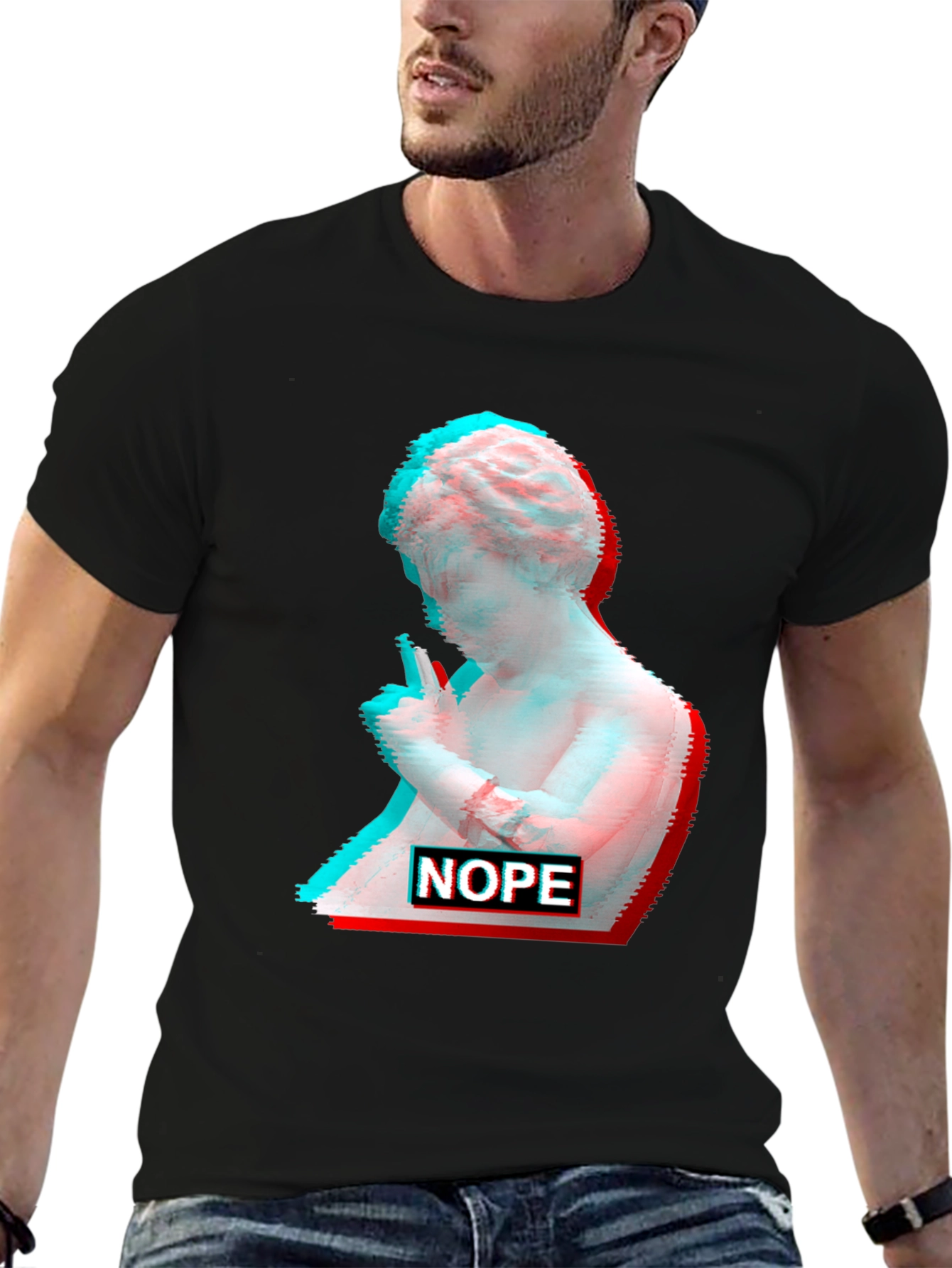 Glitch Art Venus T-Shirt - Nope