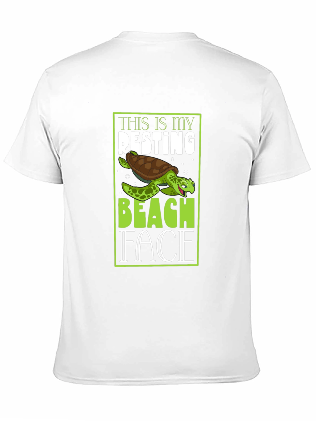 Resting Beach Face Turtle Graphic Tee
