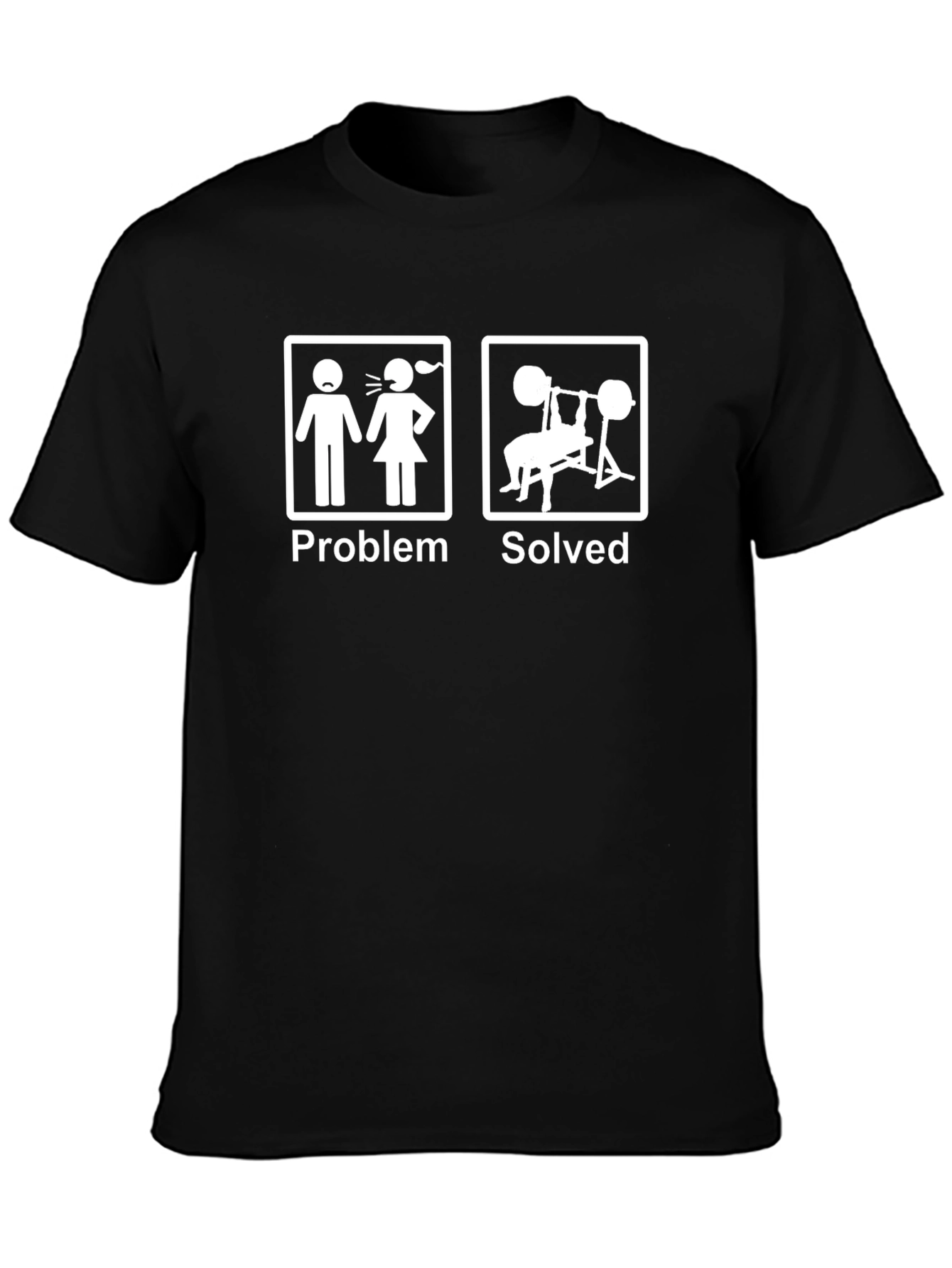 Problem Solved Gym Humor T-Shirt