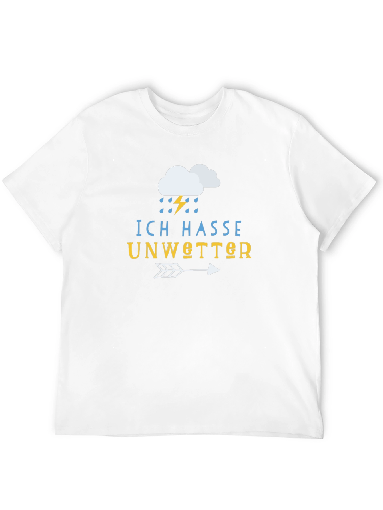 Ich Hasse Unwetter T-Shirt - Black