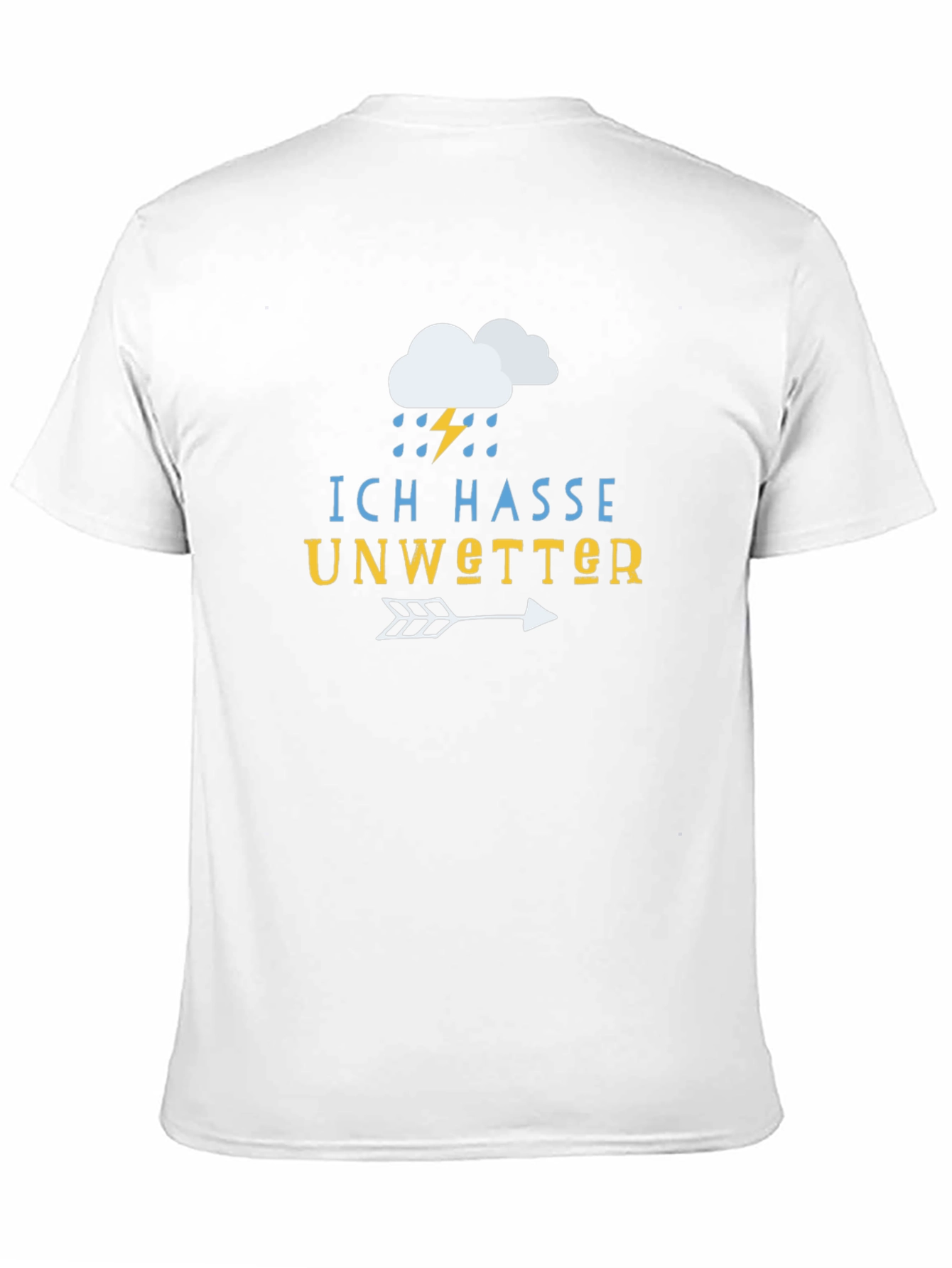 Ich Hasse Unwetter T-Shirt - Black