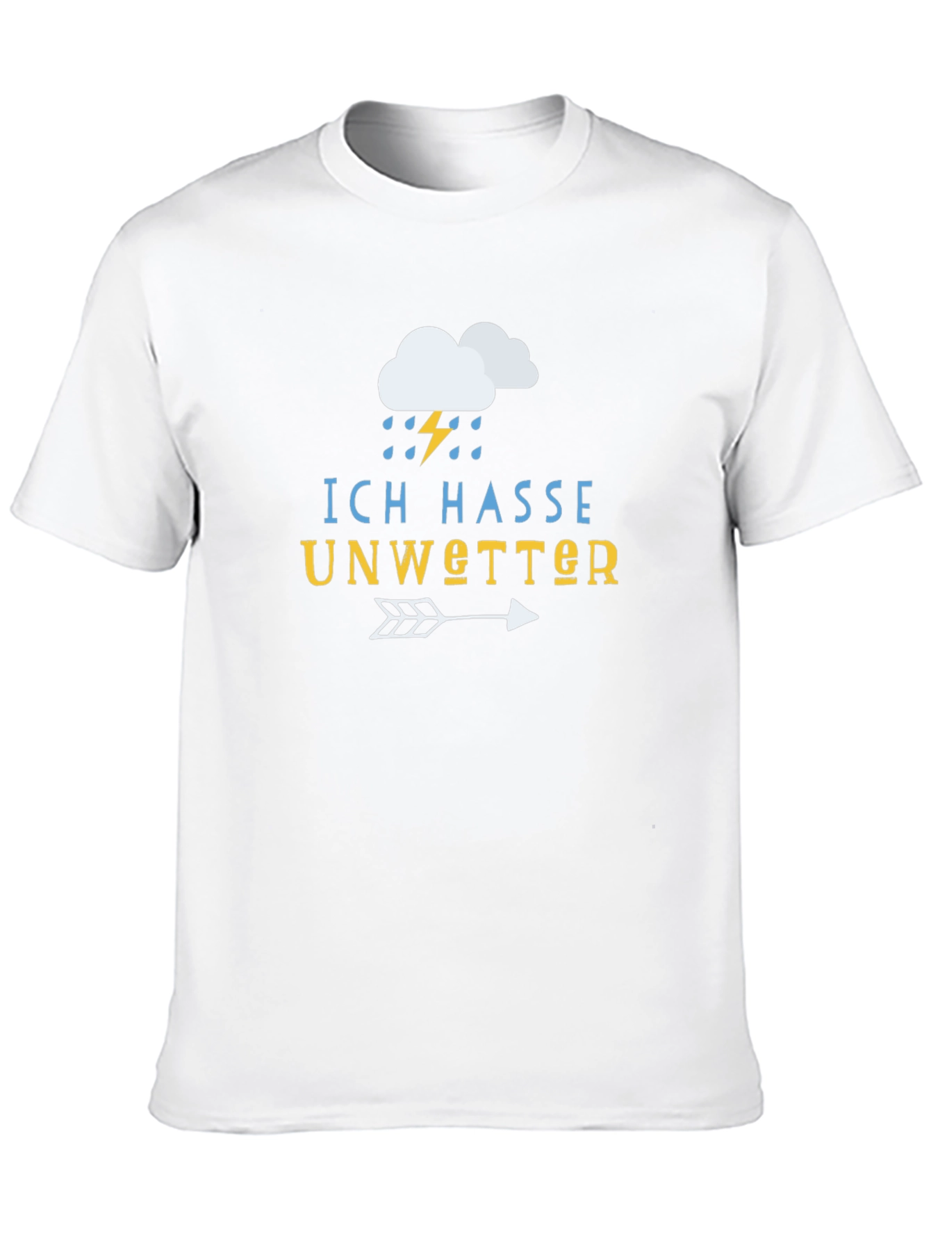 Ich Hasse Unwetter T-Shirt - Black