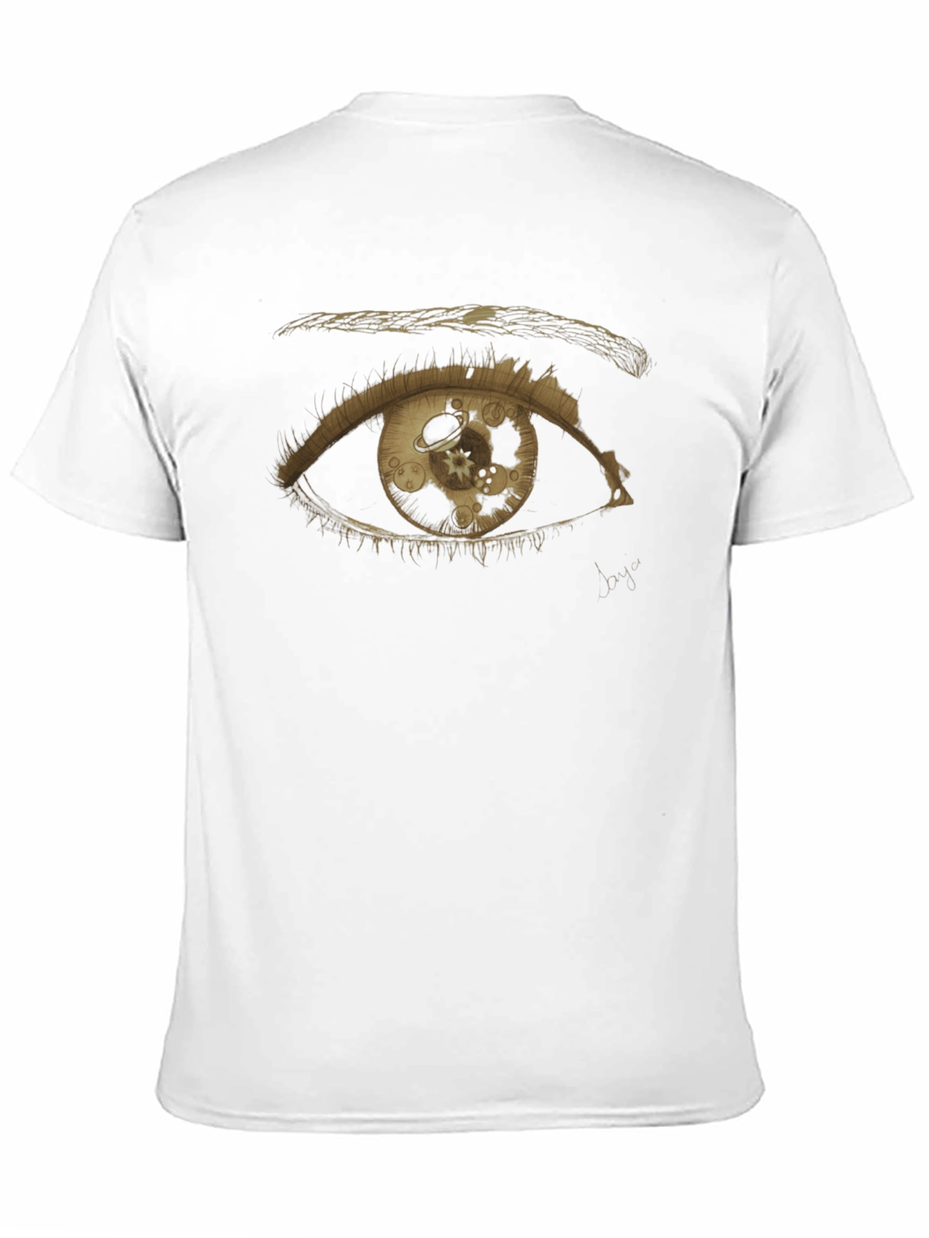 Eye of Time Black Graphic T-Shirt