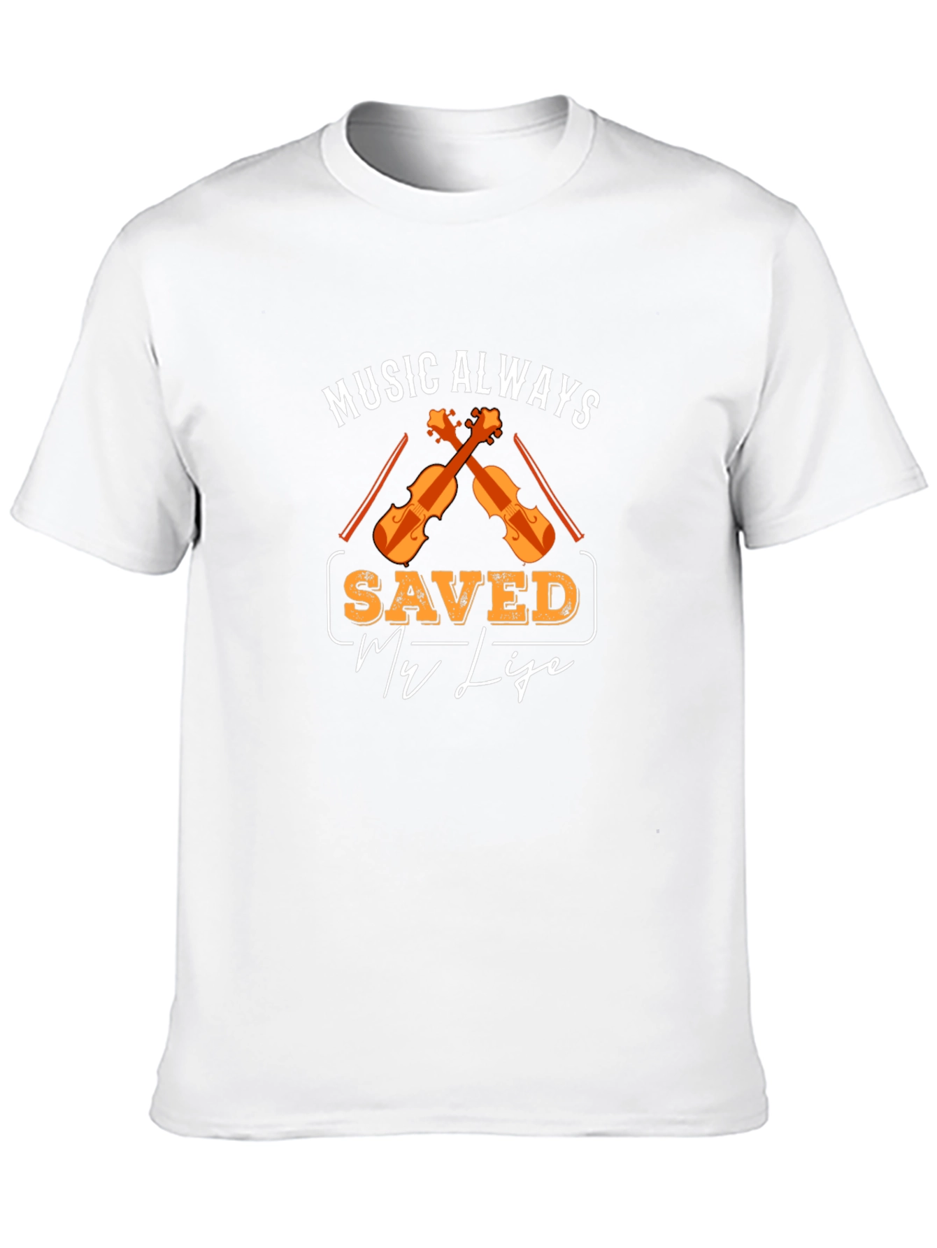 Music Saved My Life Black T-Shirt