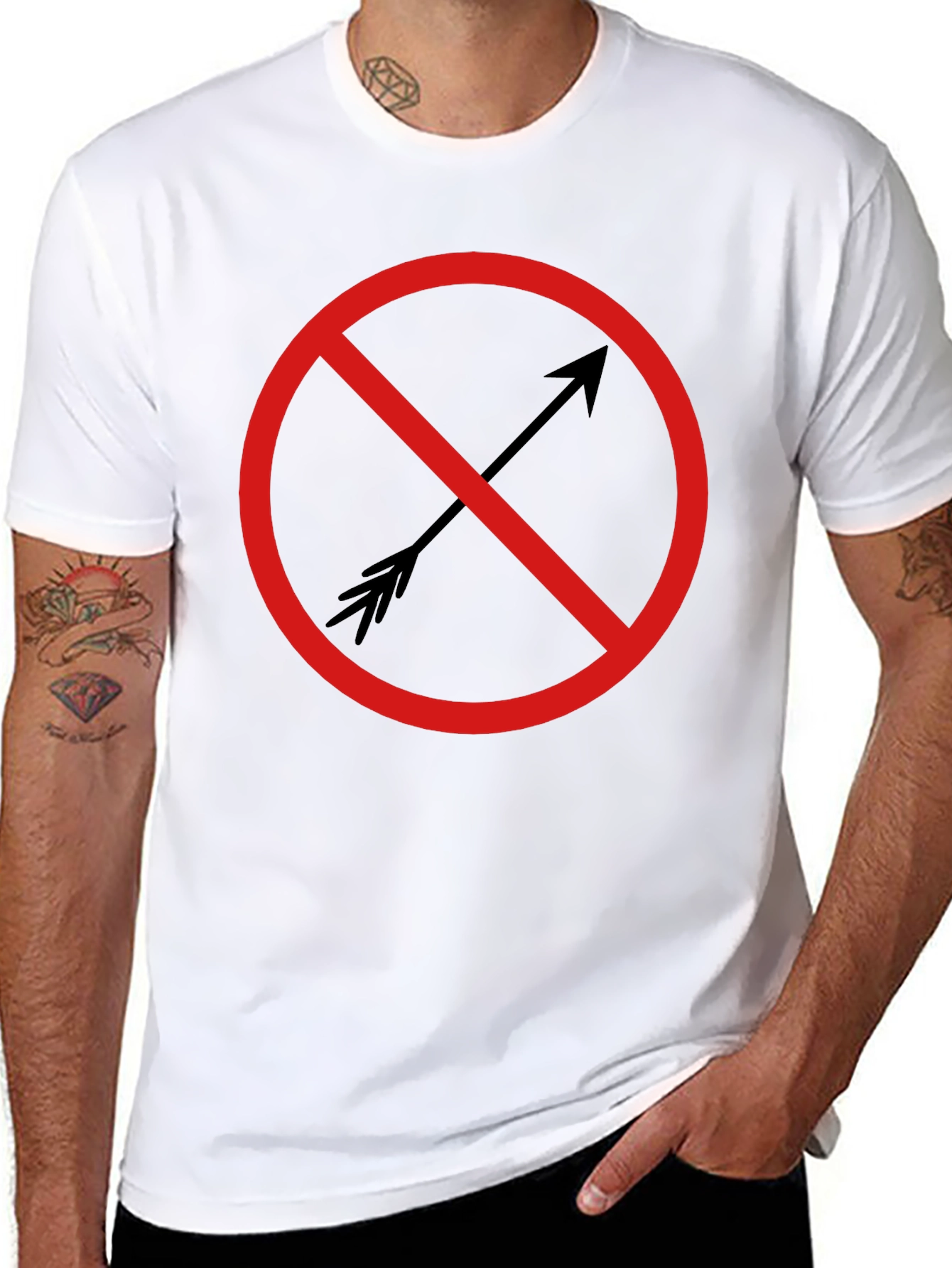 No Arrow T-Shirt - Circular Symbol Tee