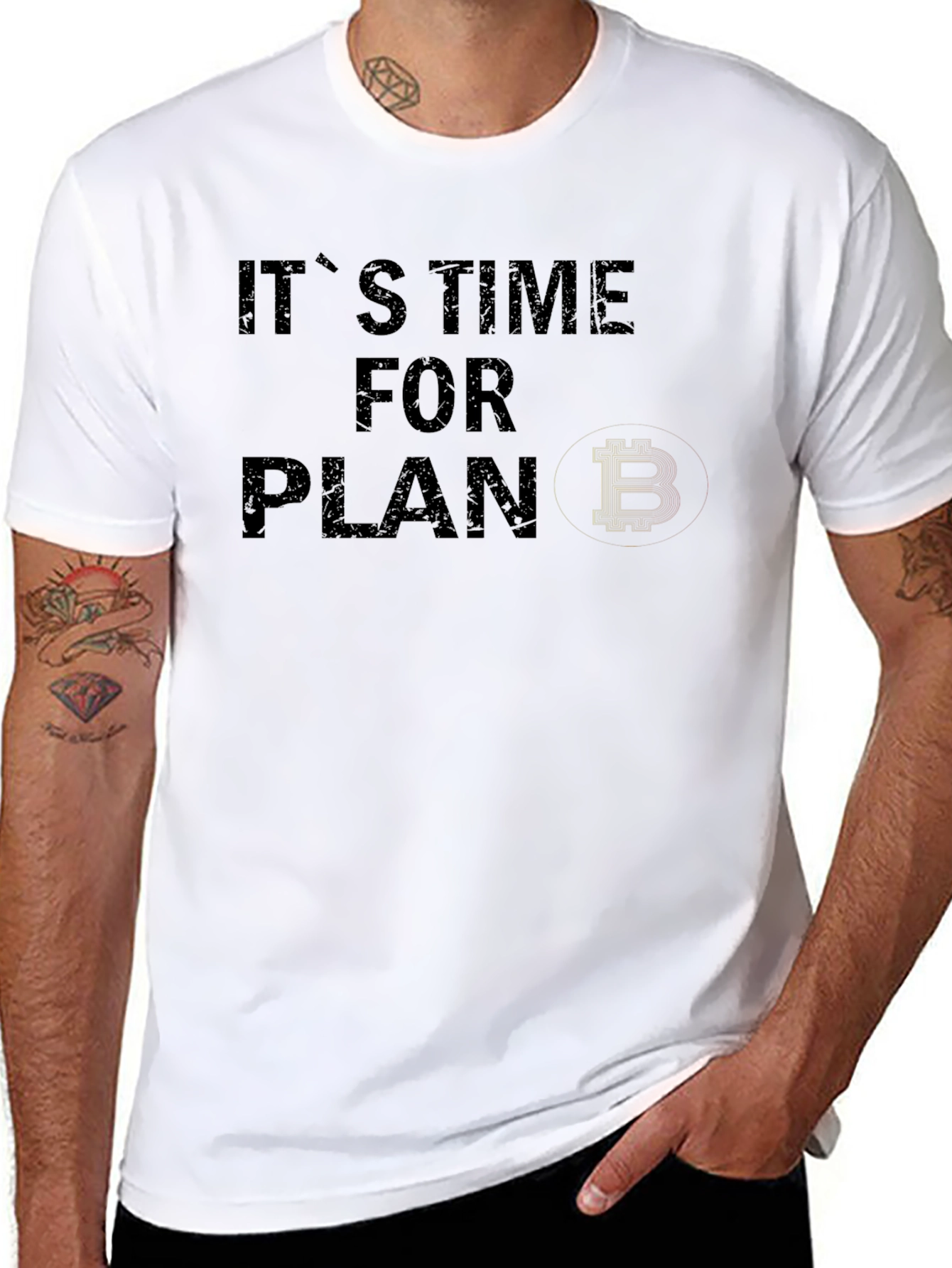 Its Time for Plan B Bitcoin Black T-Shirt