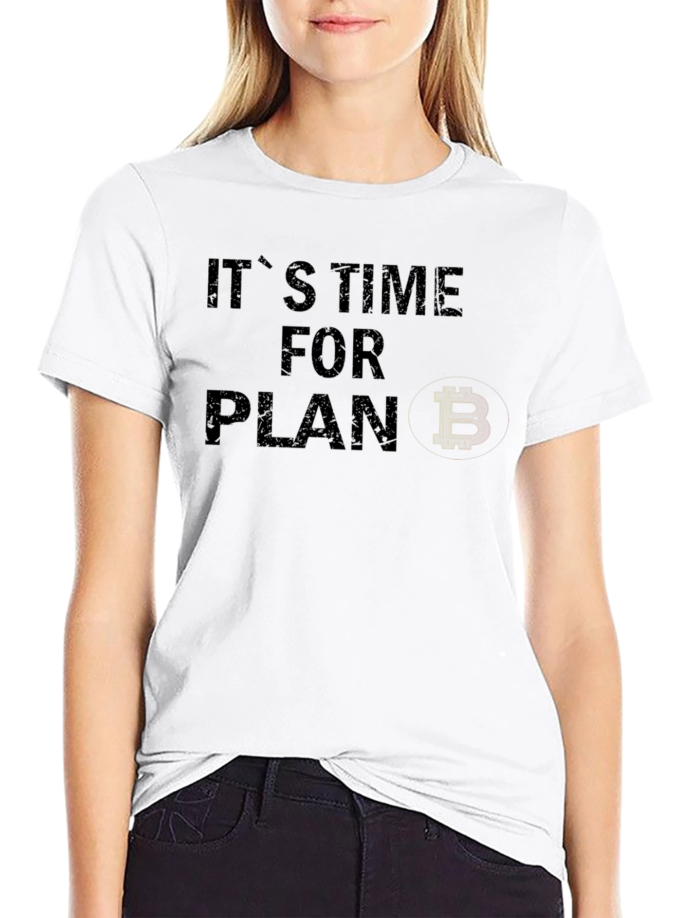 Its Time for Plan B Bitcoin Black T-Shirt