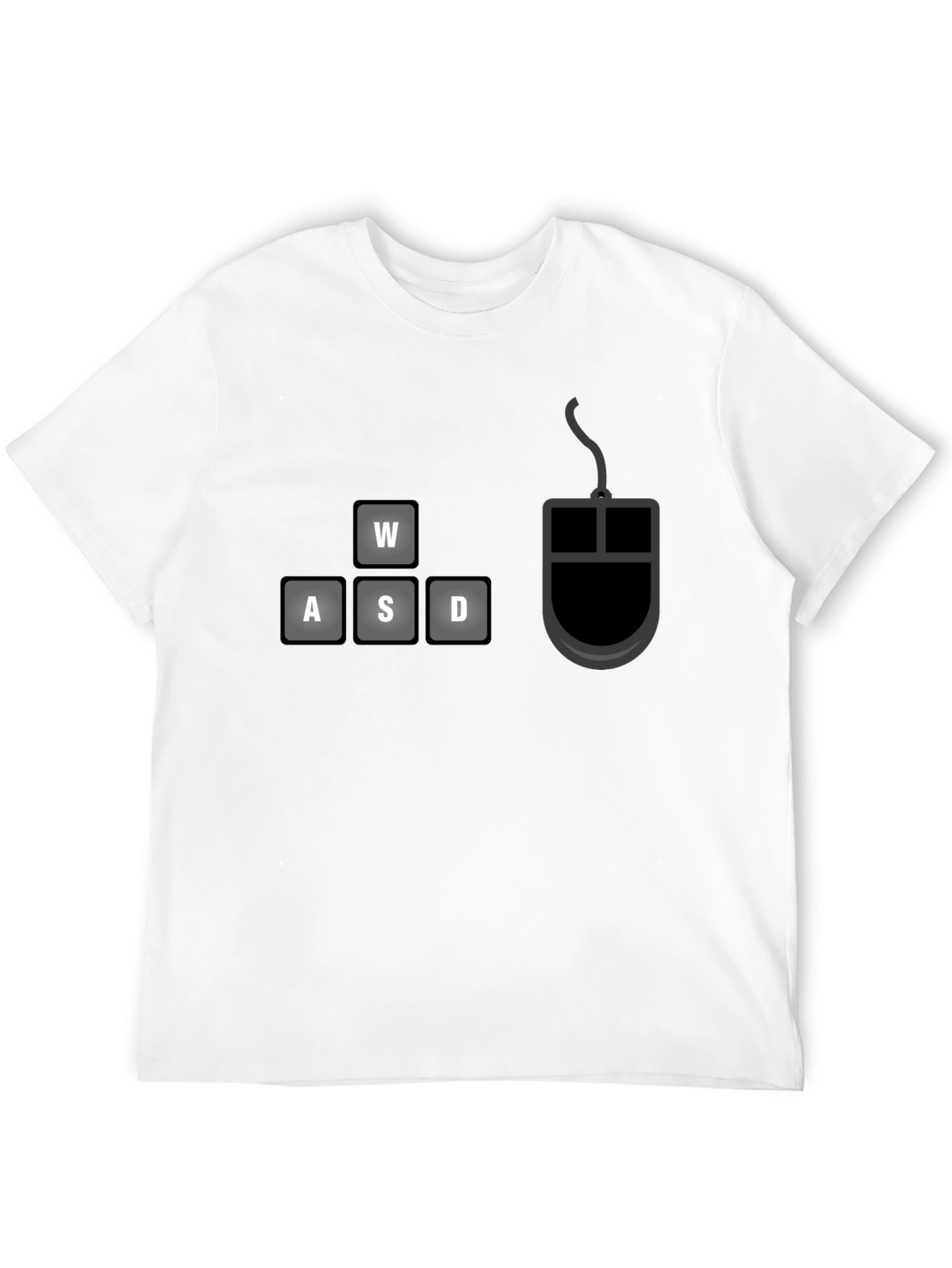 Gamer T-Shirt: WASD Keys & Mouse Design