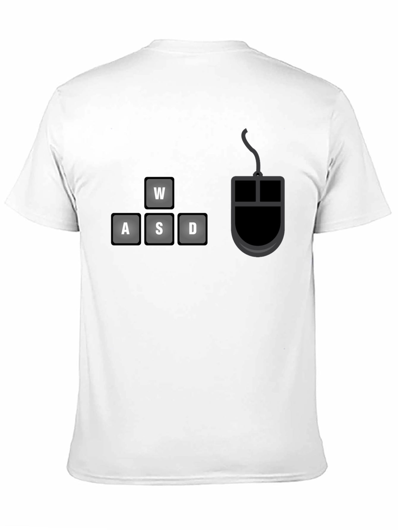 Gamer T-Shirt: WASD Keys & Mouse Design