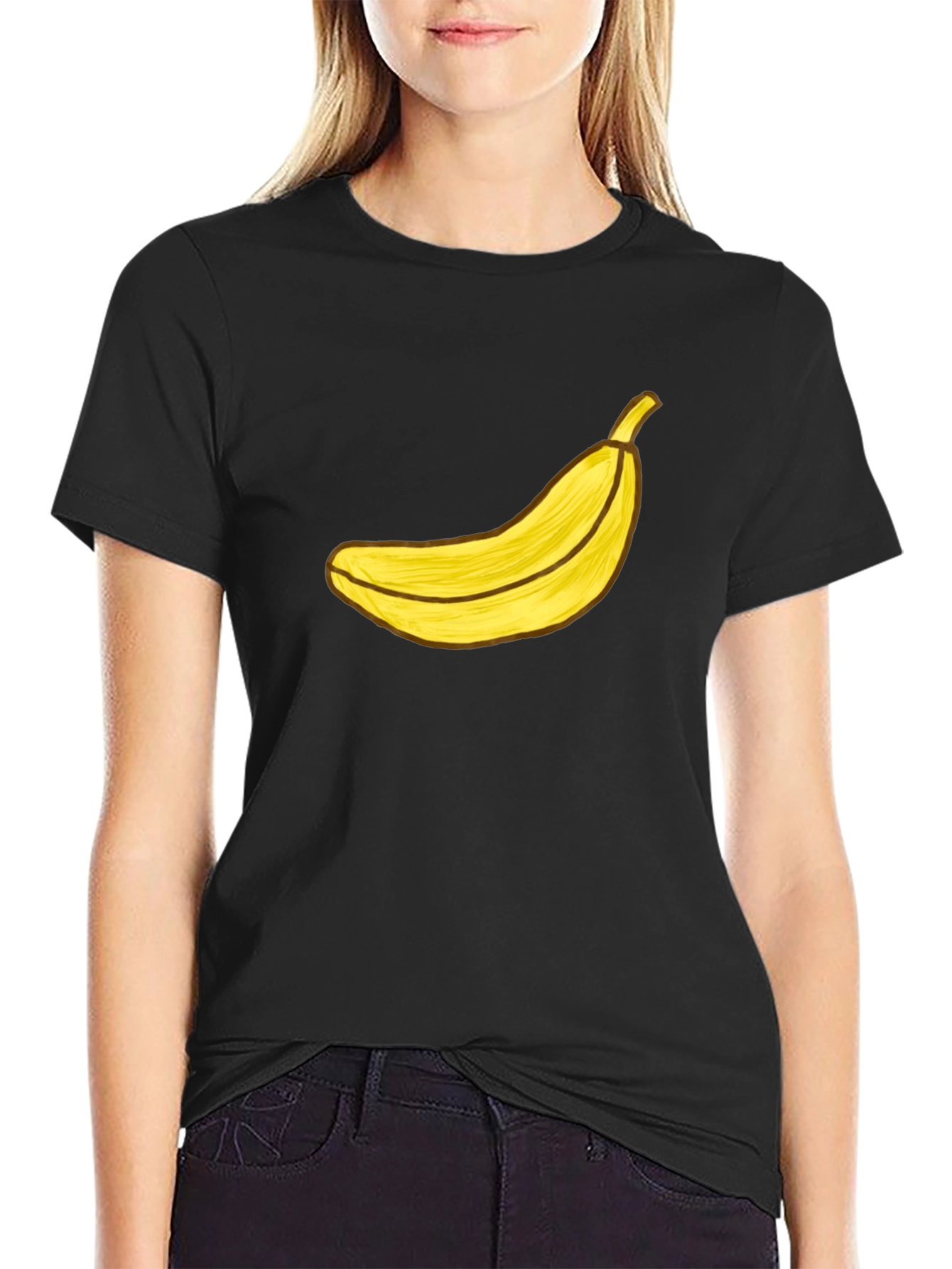 Banana Graphic Black T-Shirt - Funky Fruit Tee