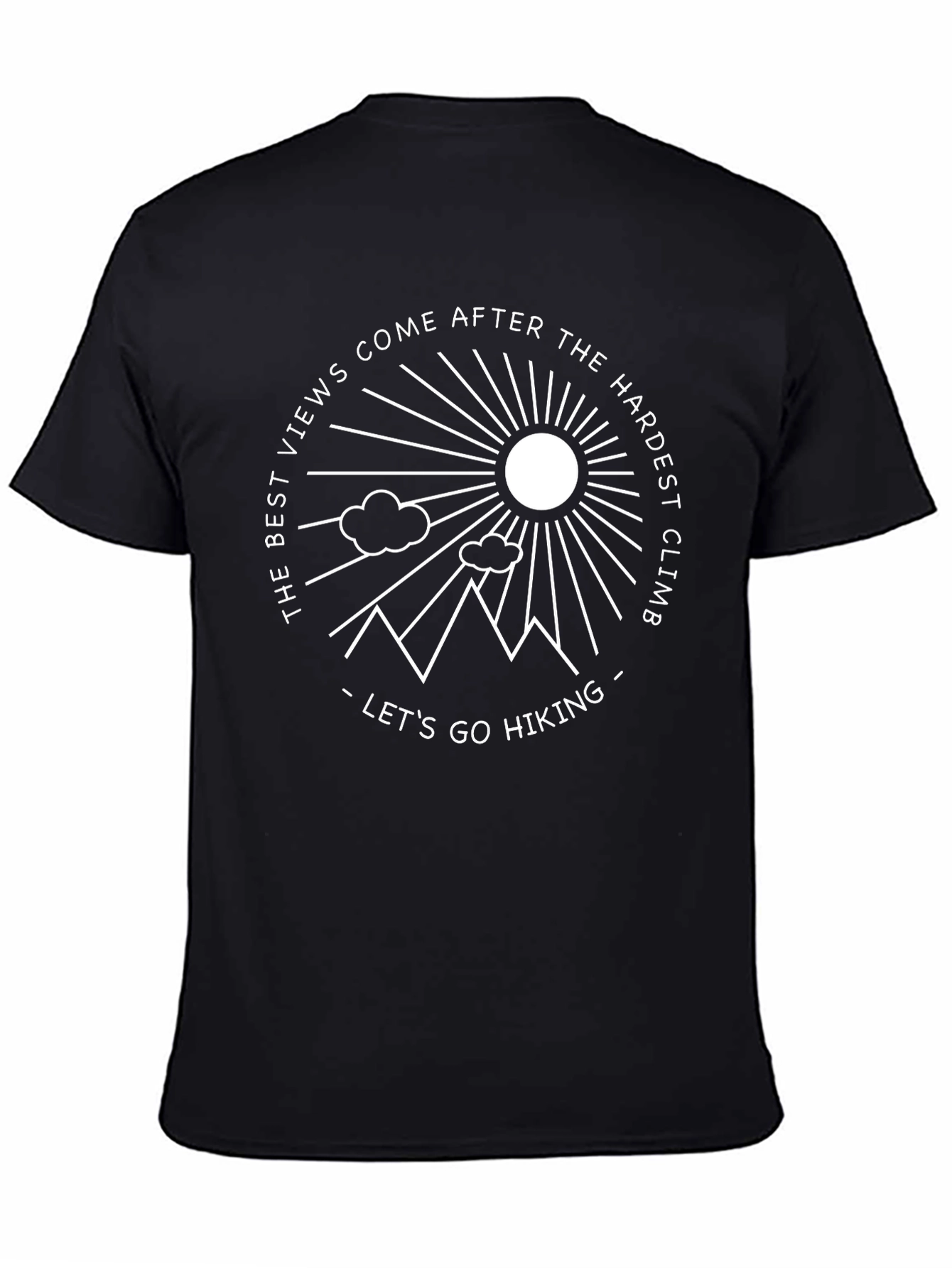 Hiking Graphic T-Shirt - Best Views Climb Tee