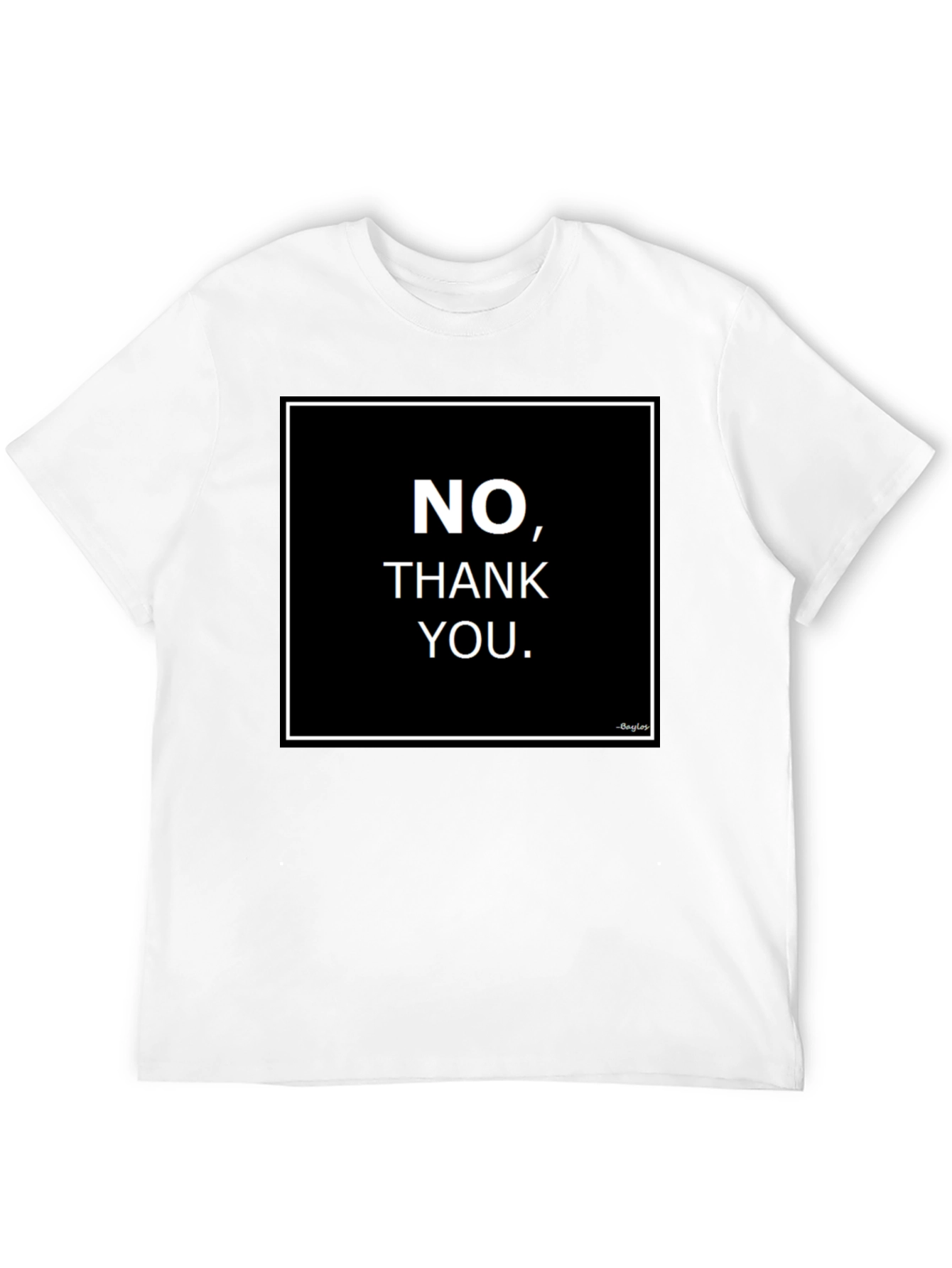 No Thank You Graphic Tee - Bold Statement Shirt
