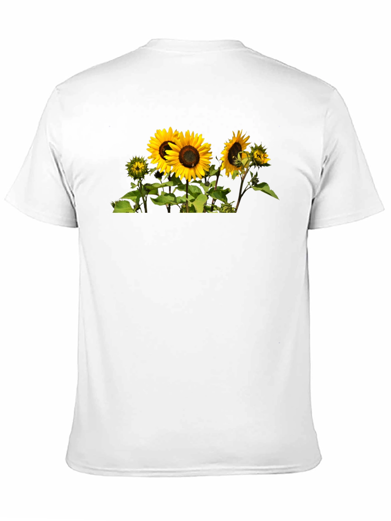 Sunflower Graphic Tee - Mens Black Cotton T-Shirt