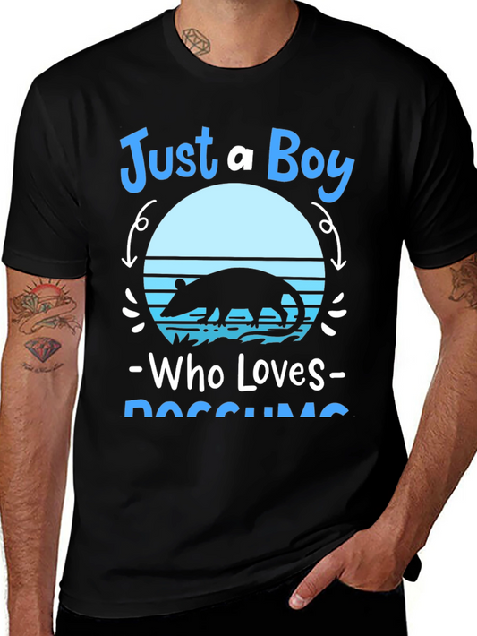 Just A Boy Who Loves Possums T-Shirt