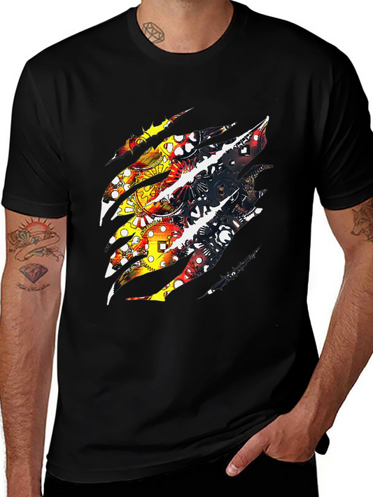 Gear Claw T-Shirt - Unique Graphic Tee for Men
