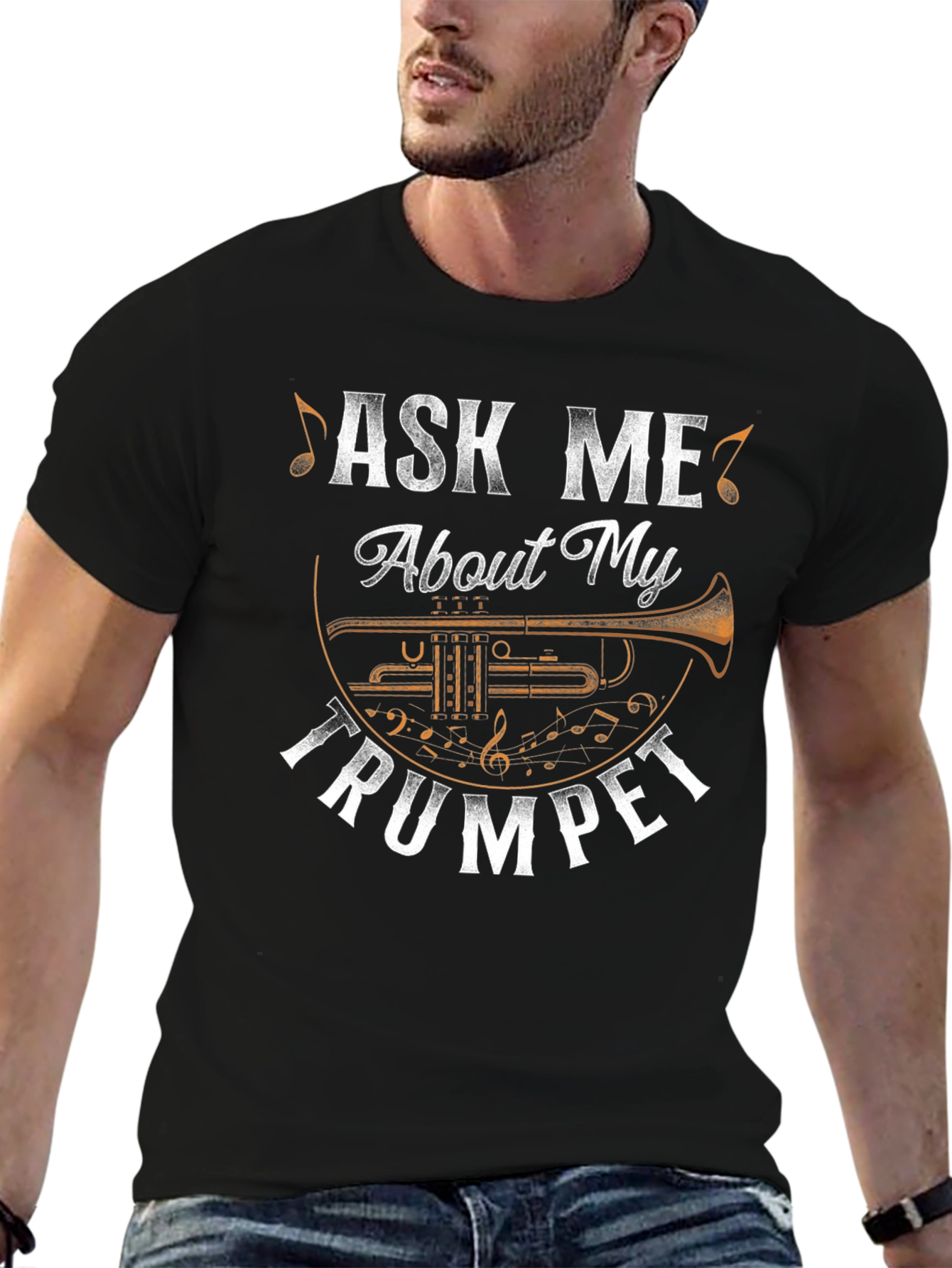 Ask Me About My Trumpet Graphic T-Shirt