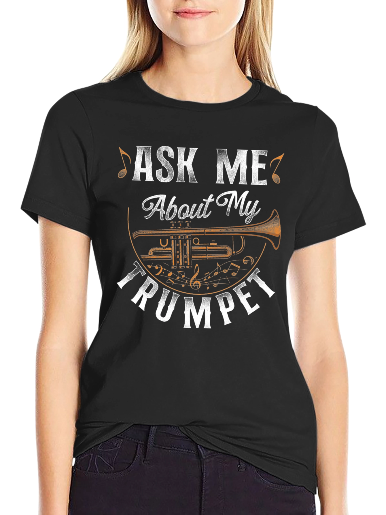 Ask Me About My Trumpet Graphic T-Shirt
