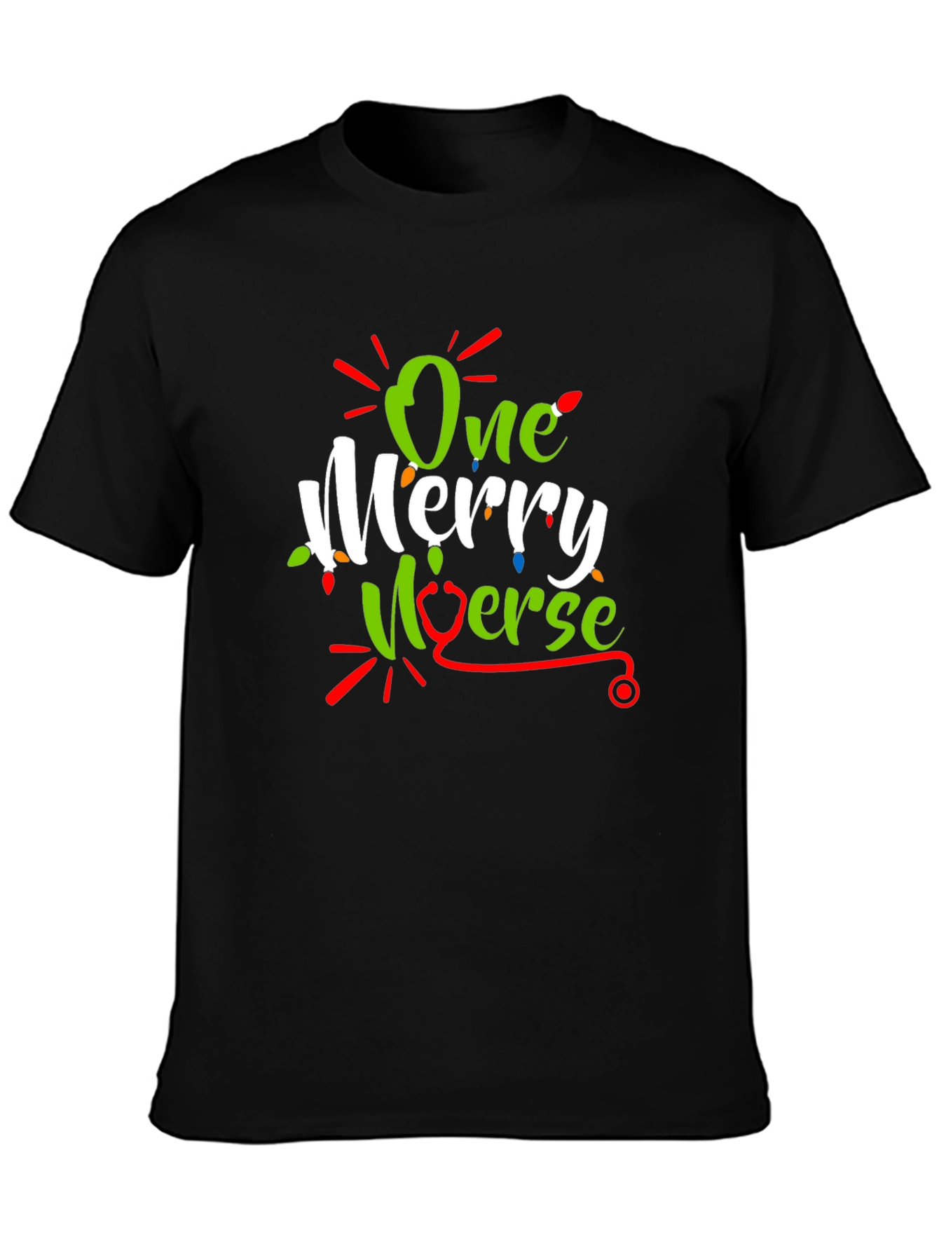 One Merry Nurse Christmas T-Shirt