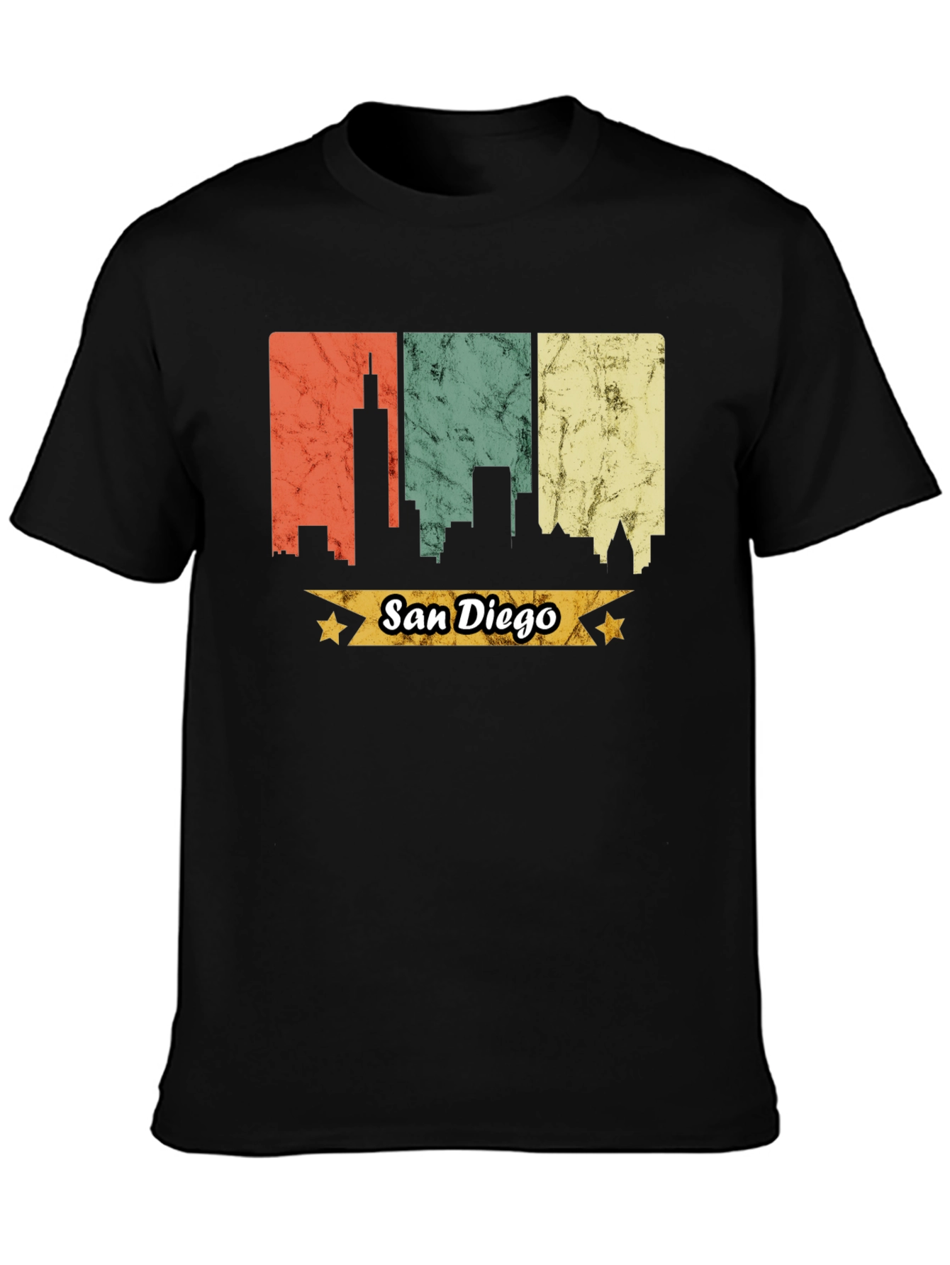 San Diego Skyline Retro T-Shirt