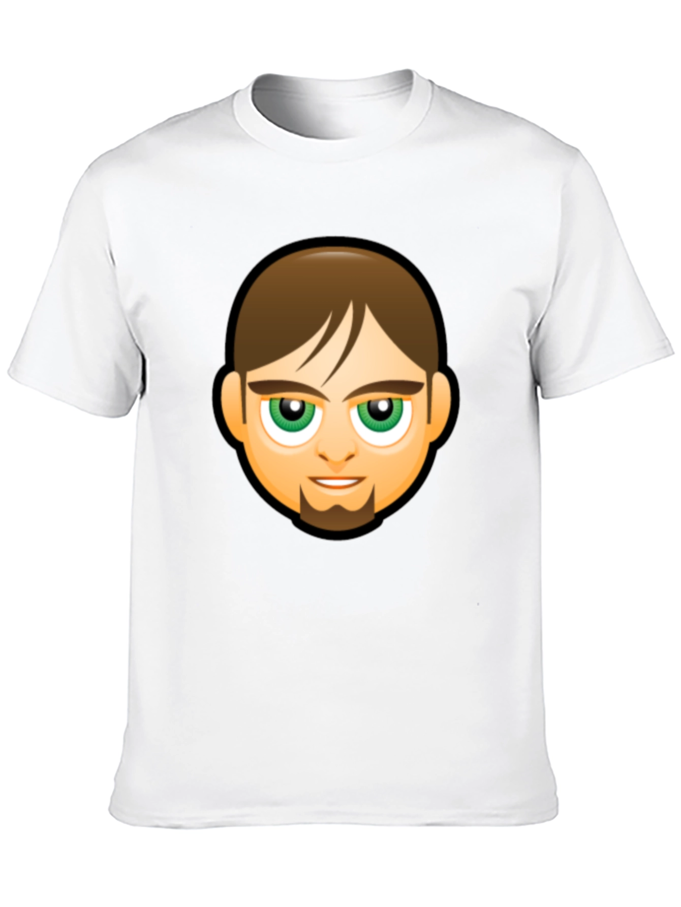 Emoji Face Graphic Black T-Shirt