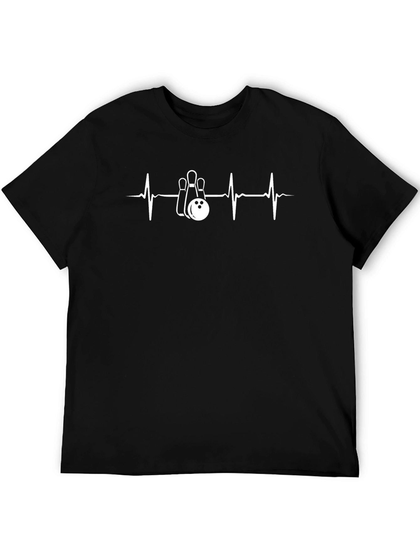 Bowling Heartbeat T-Shirt - Unique Graphic Tee