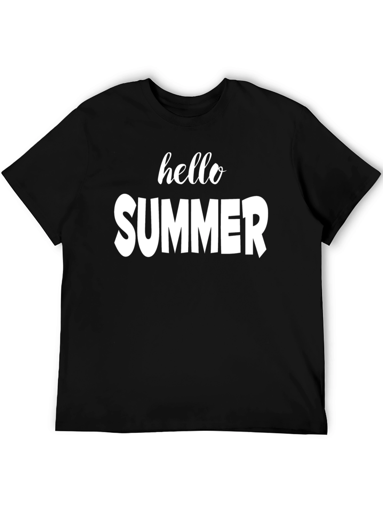 Hello Summer Graphic Tee - Black