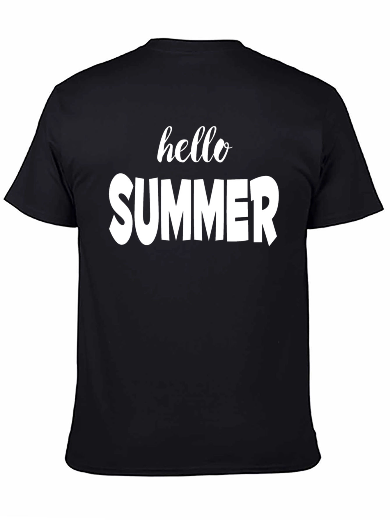Hello Summer Graphic Tee - Black