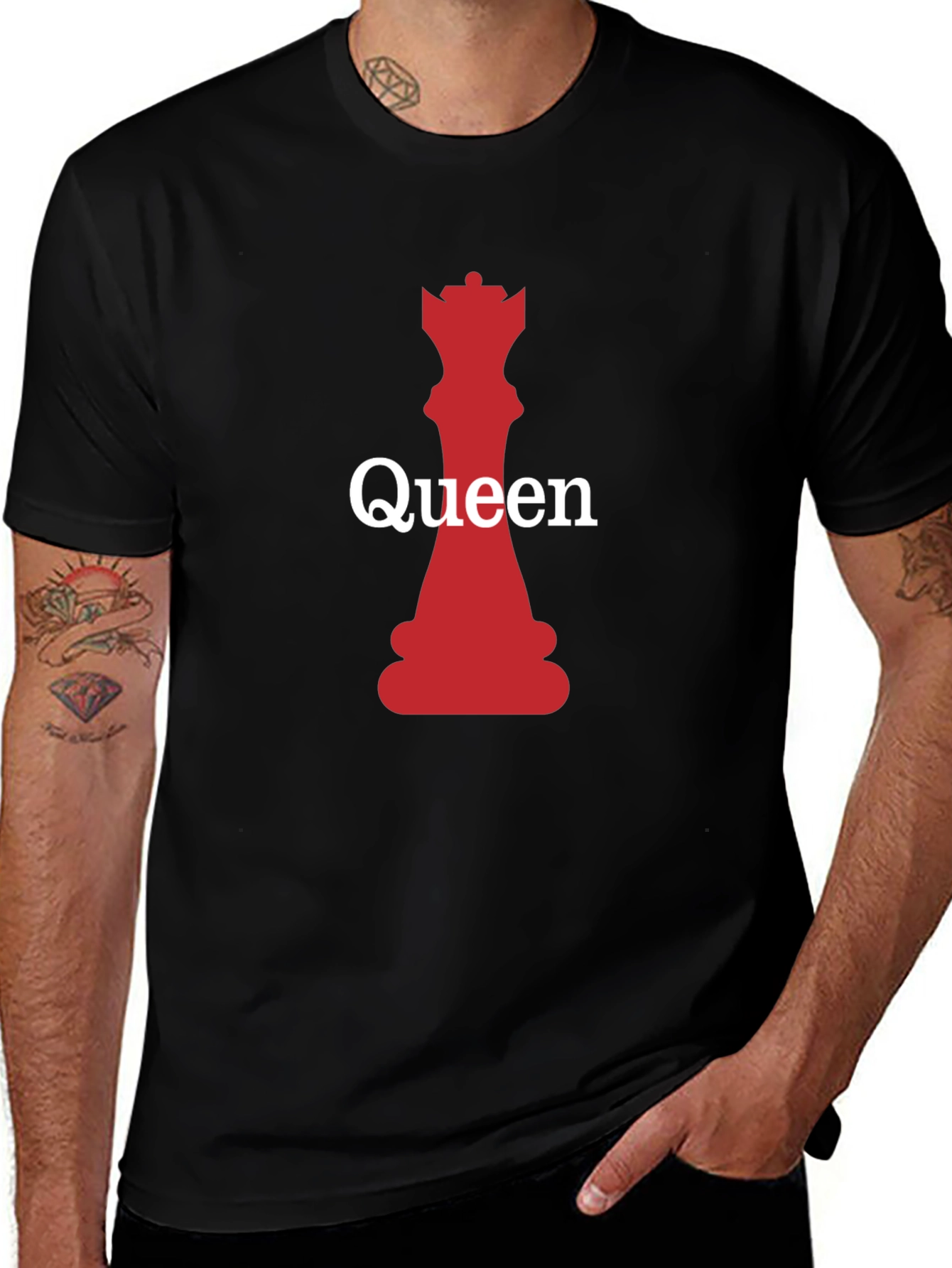 Queen Chess Piece Graphic Tee - Stylish & Unique!