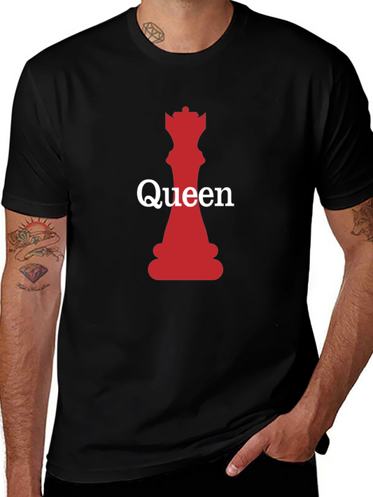 Queen Chess Piece Graphic Tee - Stylish & Unique!