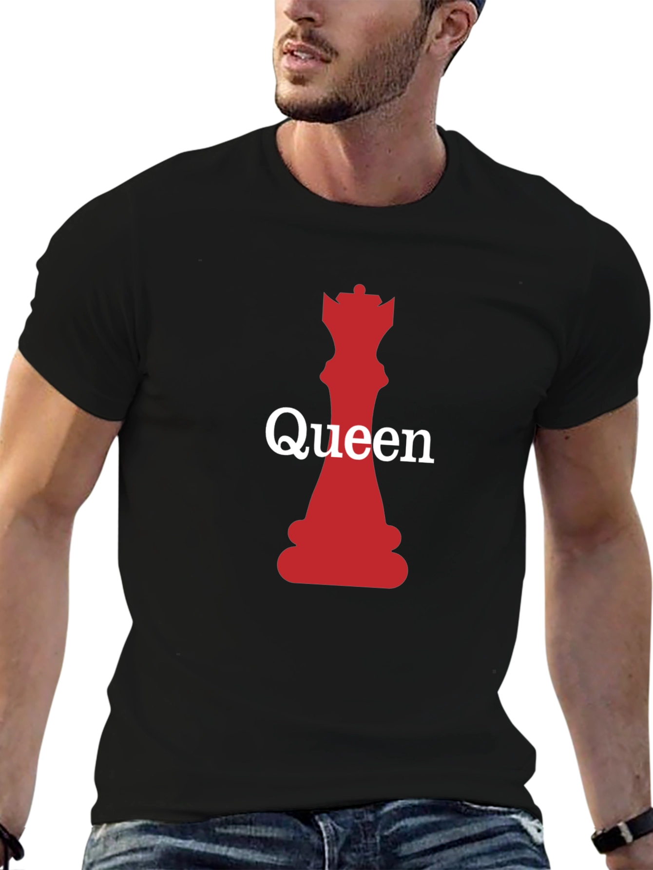 Queen Chess Piece Graphic Tee - Stylish & Unique!