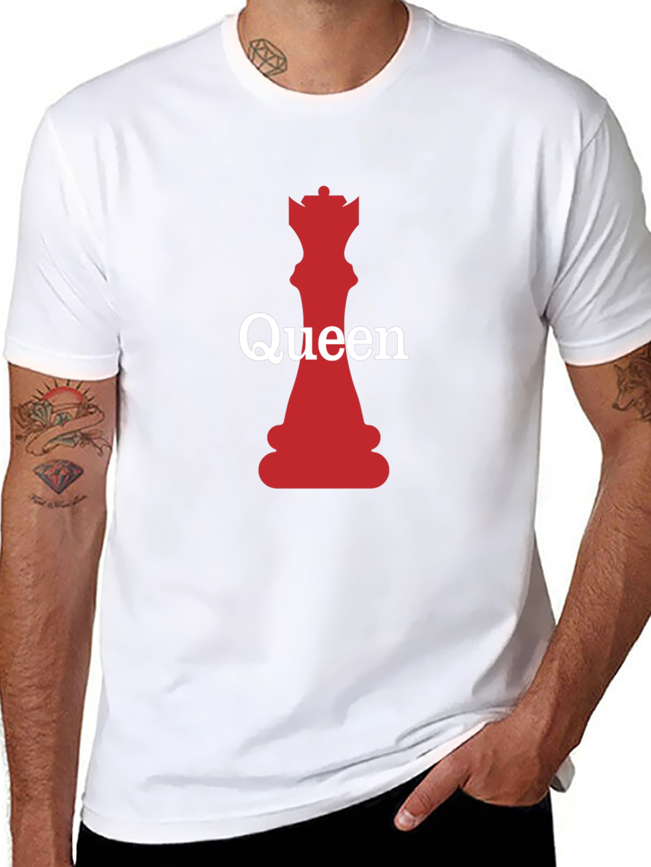 Queen Chess Piece Graphic Tee - Stylish & Unique!