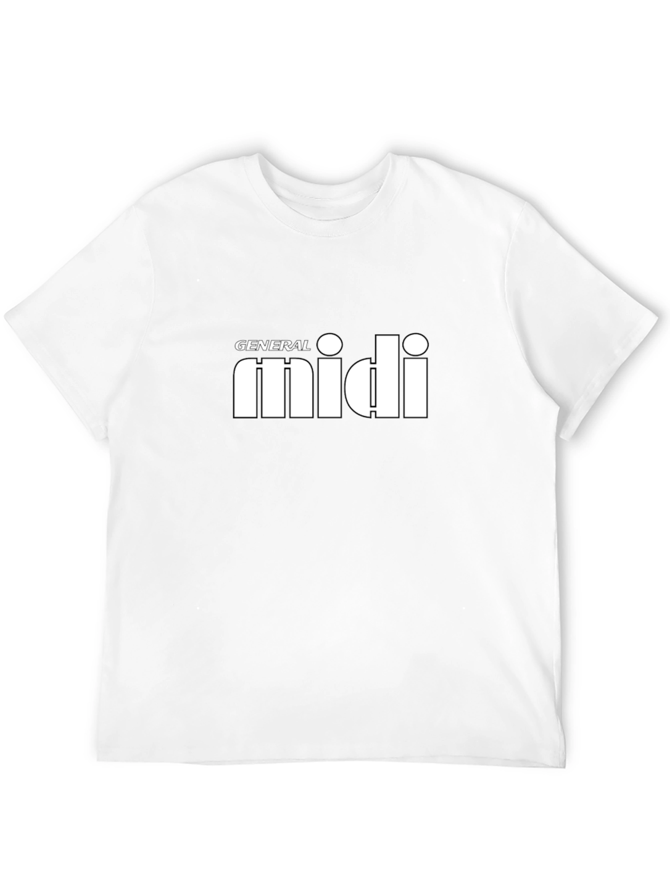General MIDI Black T-Shirt - Music Production Apparel