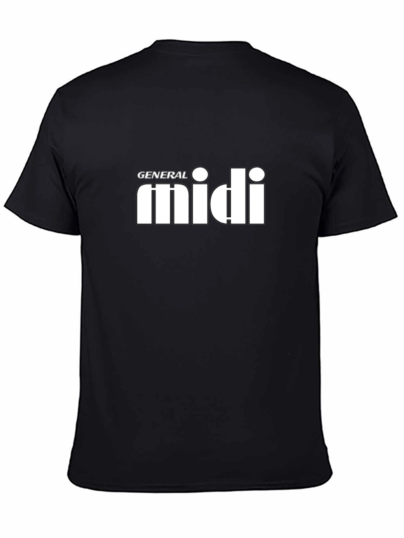 General MIDI Black T-Shirt - Music Production Apparel