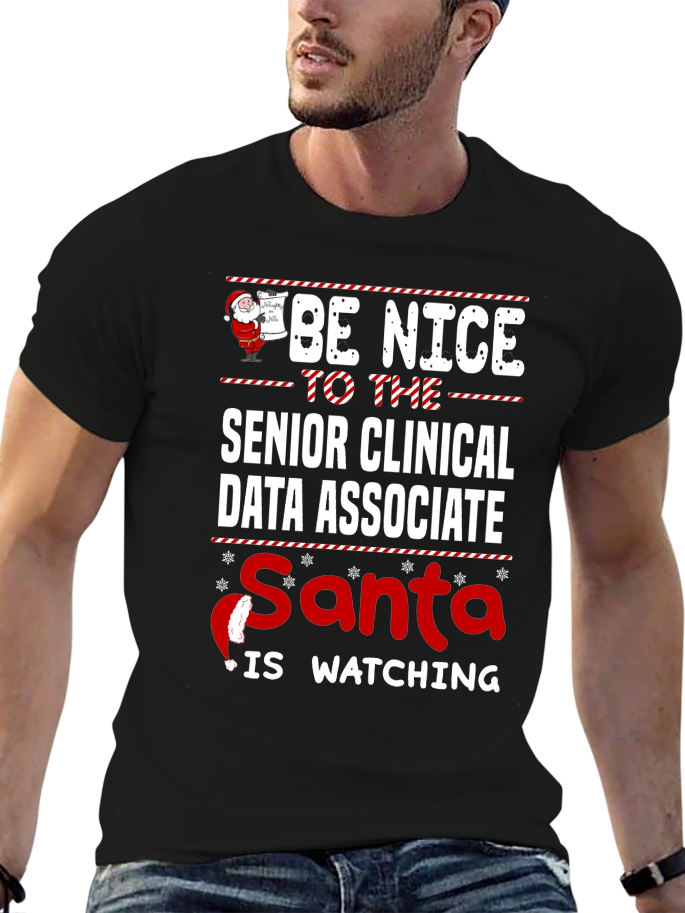 Senior Clinical Data Associate Santa Christmas T-Shirt