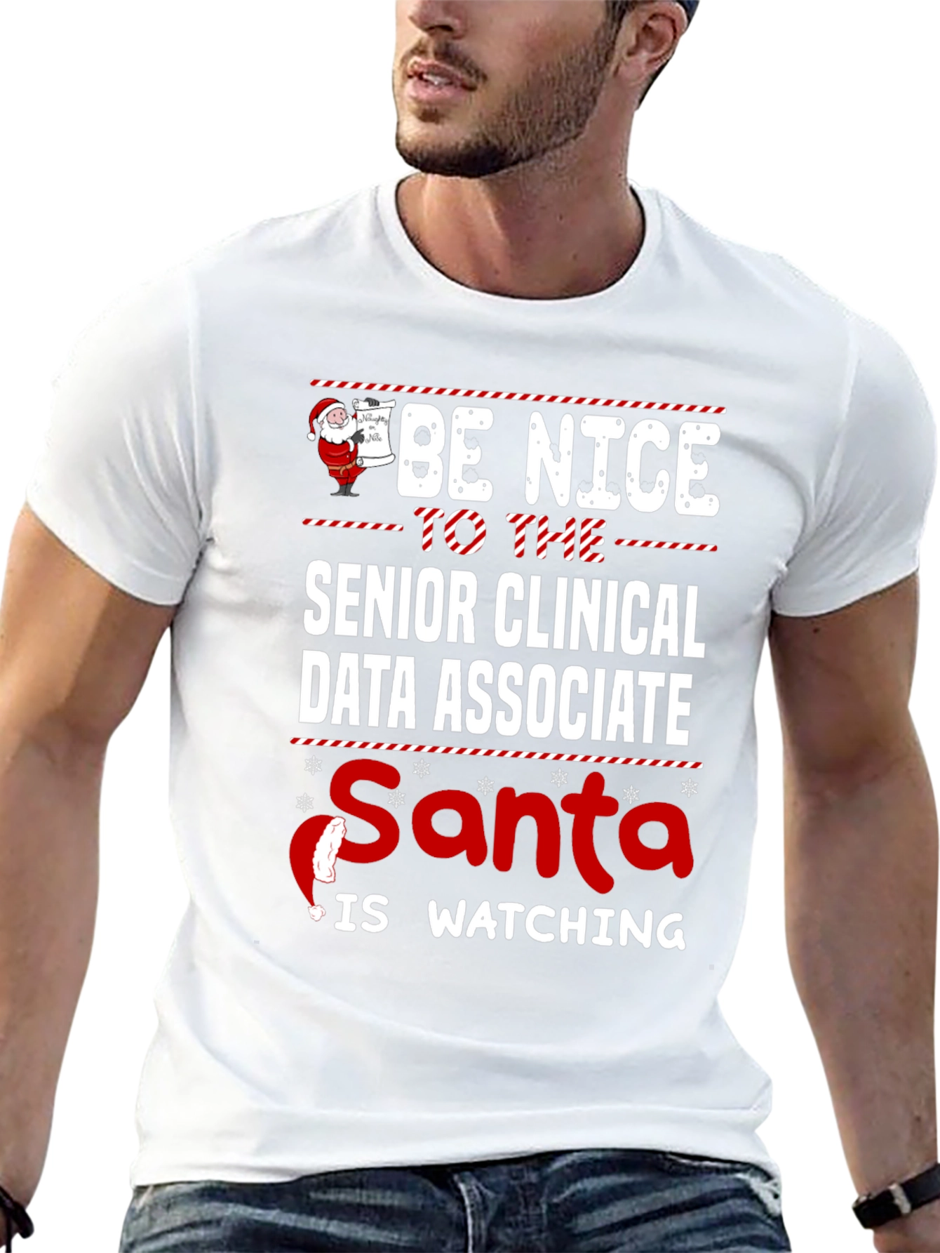 Senior Clinical Data Associate Santa Christmas T-Shirt