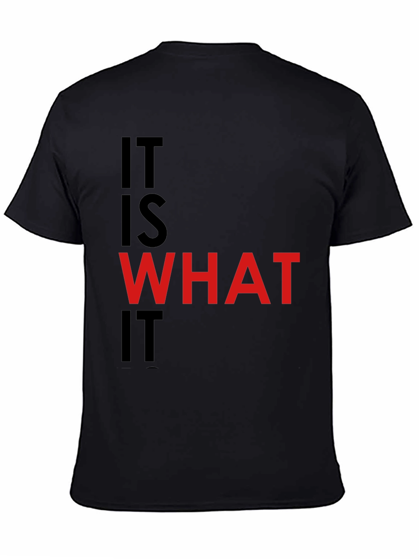 It Is What It Is Black Graphic Tee