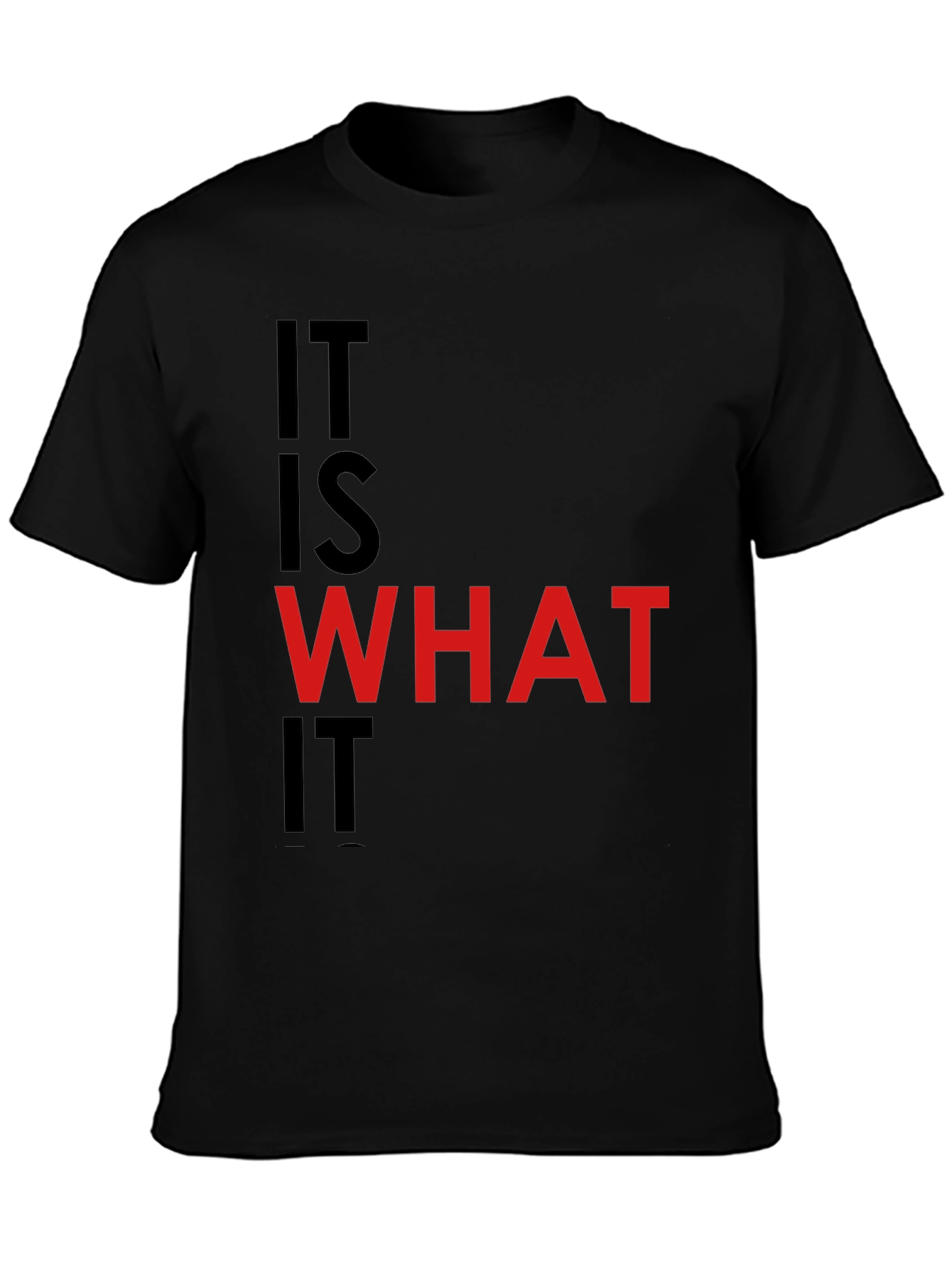 It Is What It Is Black Graphic Tee