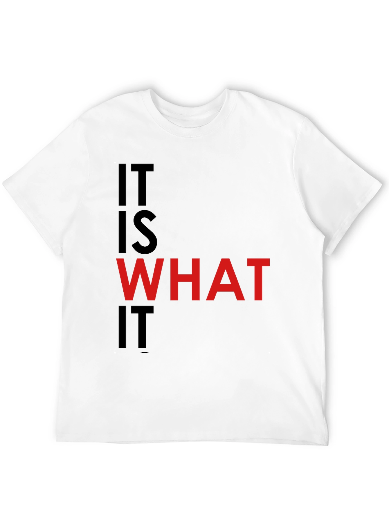 It Is What It Is Black Graphic Tee