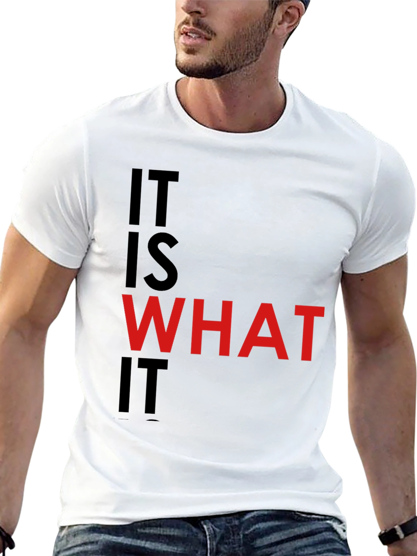 It Is What It Is Black Graphic Tee